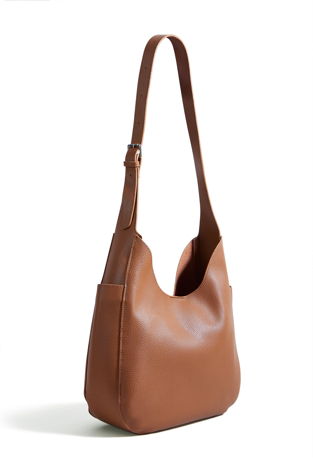 Yumi Brown Shoulder Bag With Detachable Inside Purse ACC BAGS Yumi