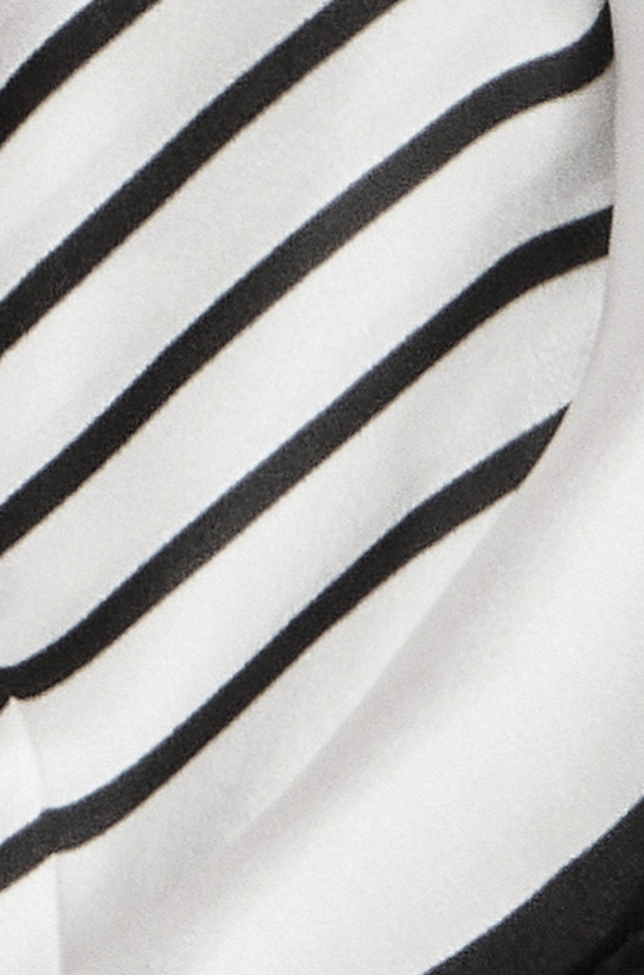 Yumi Ivory 100% Silk Butterfly Stripe Scarf ACC SCARF Yumi