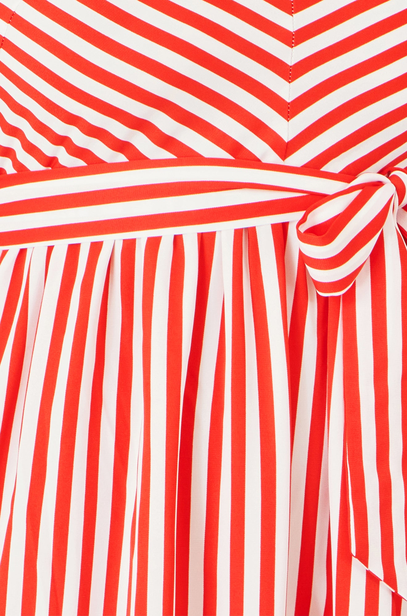 Yumi Red Stripe Midi Sun Dress Beachwear Yumi