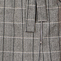 Yumi Grey Check Oversize Long Biker Coat COAT Yumi