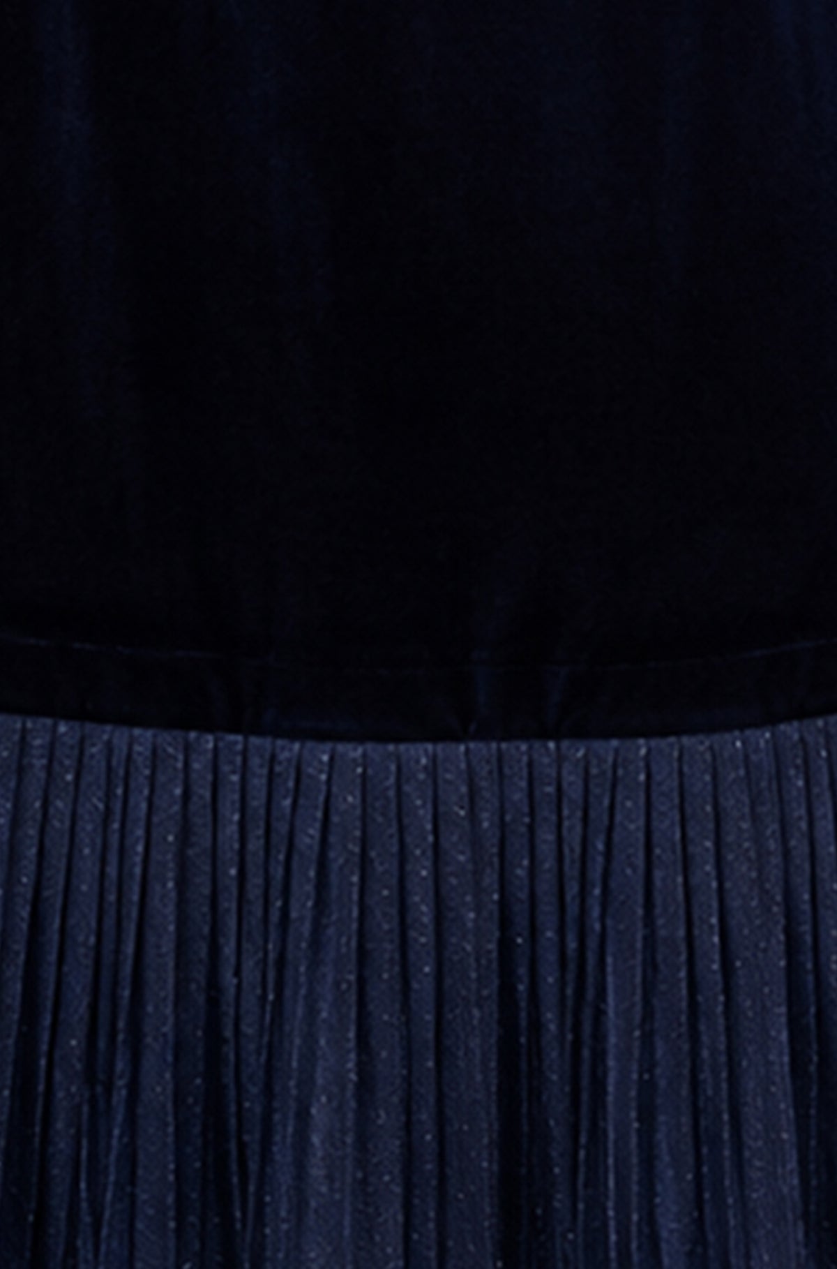 Yumi Navy Velvet Midi Pleat Detail Wrap Dress DRES Party Yumi