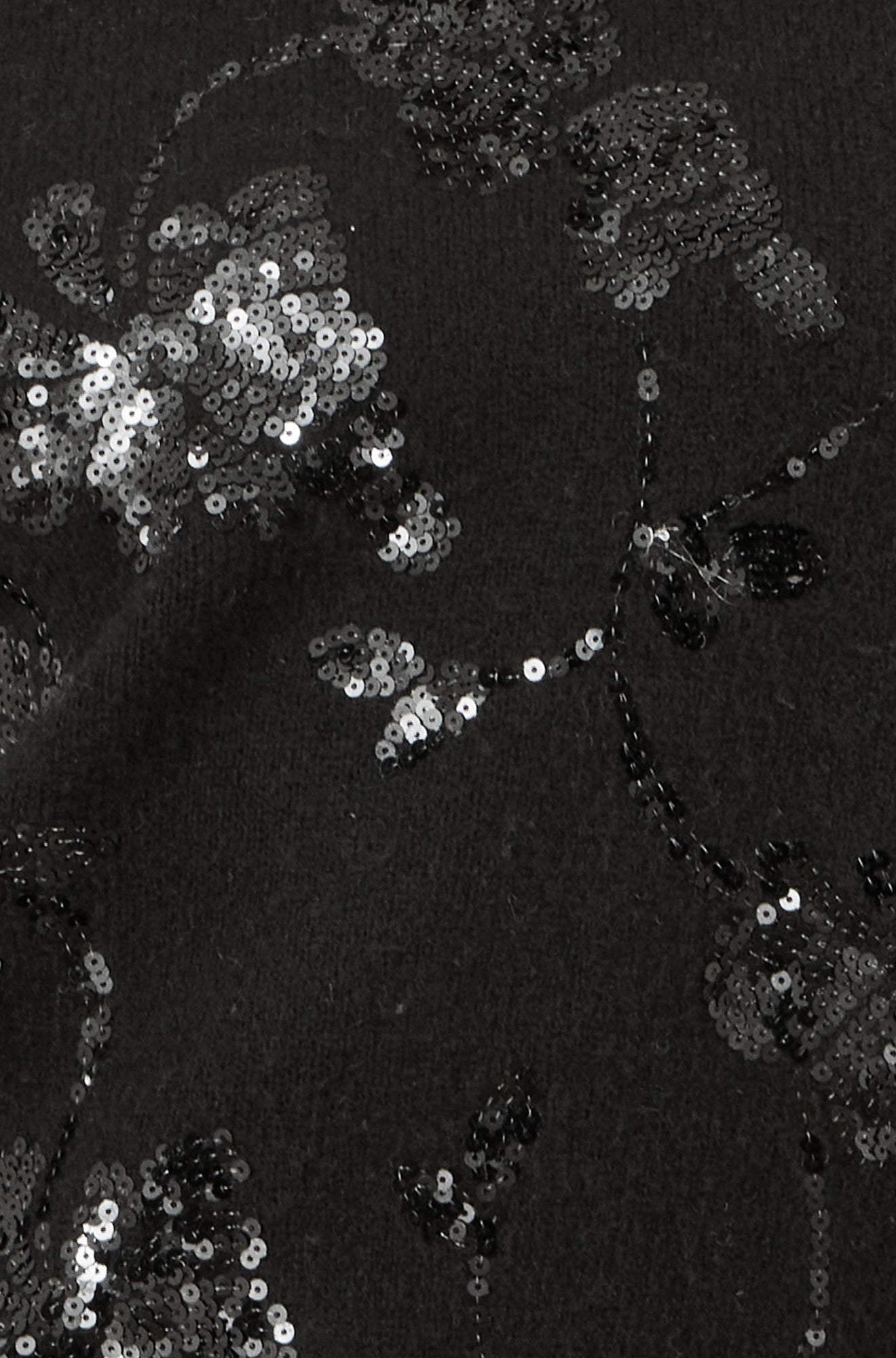 Yumi Black Relaxed Knitted Jumper With Sequin Detail Knit Xmas Jumper Yumi