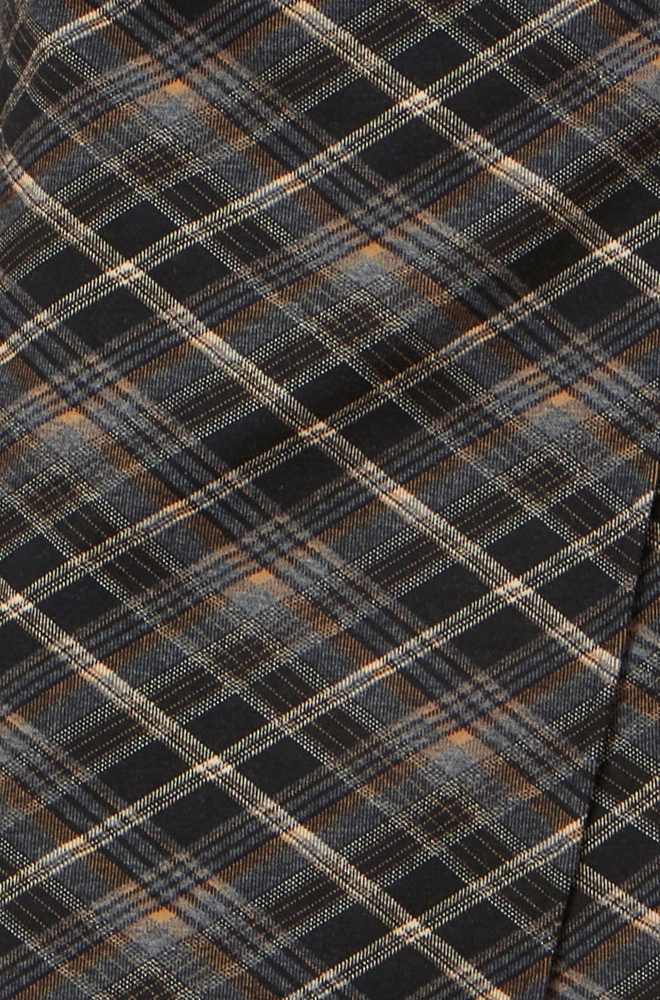 Yumi Black Check Wrap Skirt With Buckle Skirts Yumi