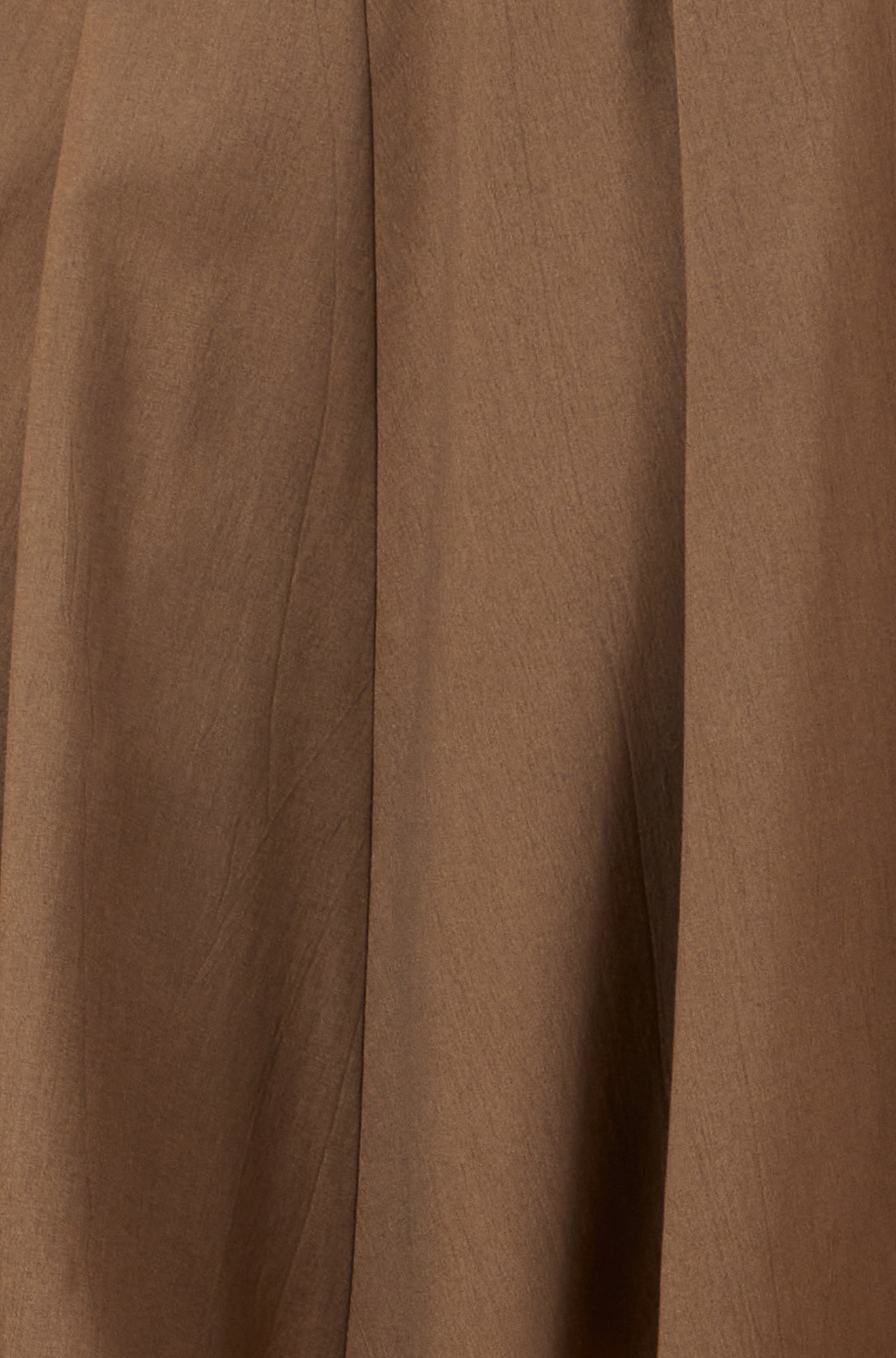 Yumi Brown Pleated Midi Skirt With Matching Belt Skirts Yumi
