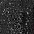 Yumi Black Sequin Tunic Dress with Chevron Pattern & Keyhole Neckline Dress Party Yumi