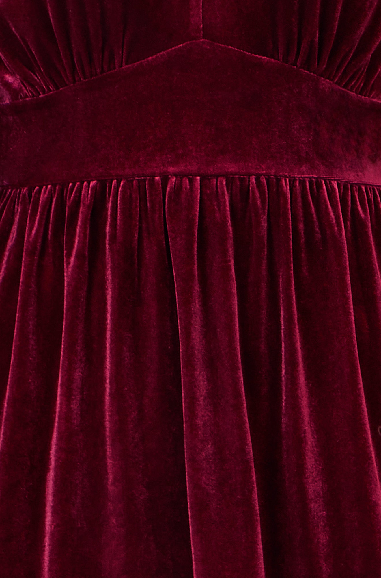 Yumi Burgundy Velvet Long Sleeve Skater Dress Dress Party Yumi