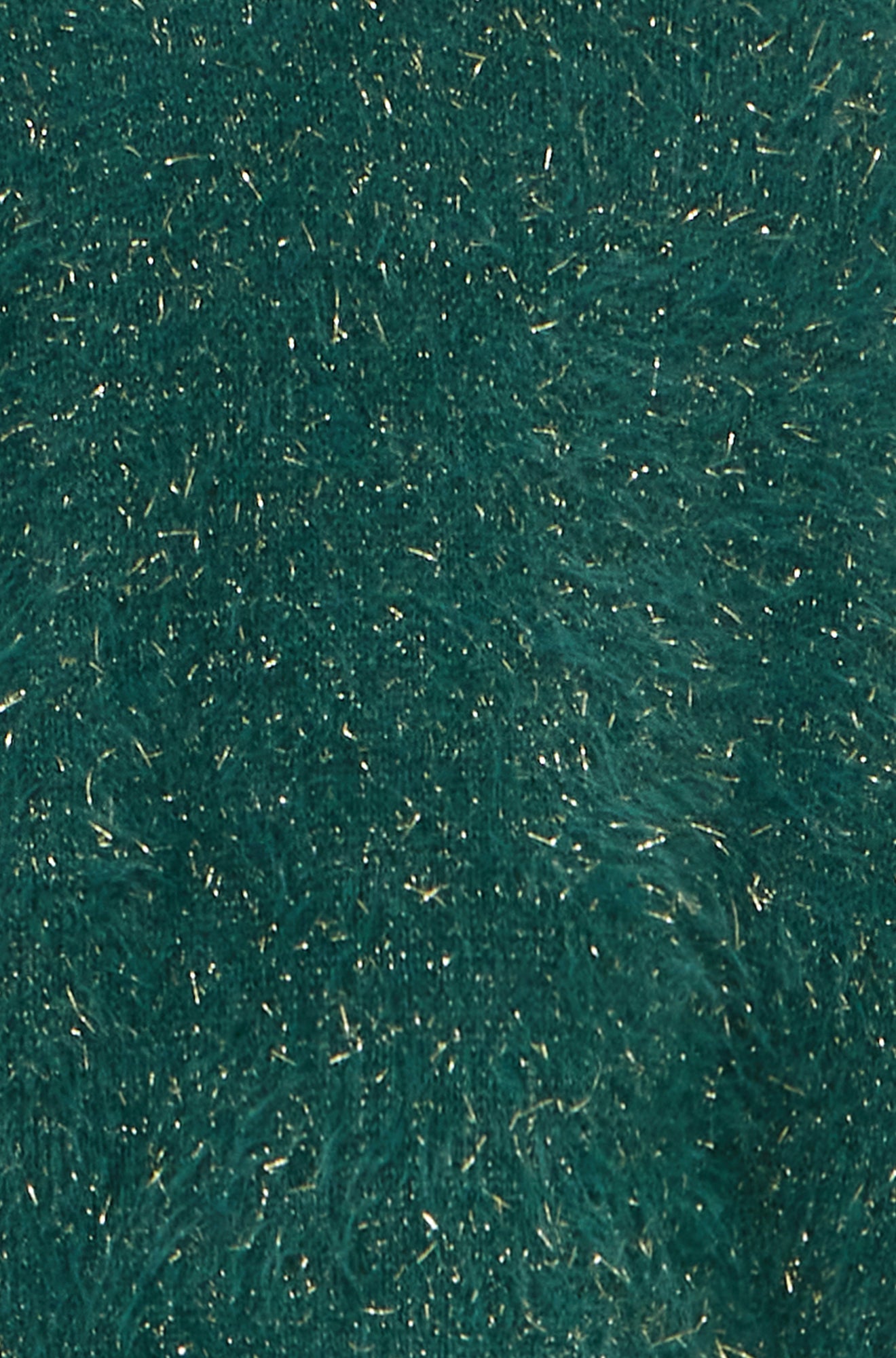 Yumi Green Metallic Fluffy Eyelash Bolero Knit Cardigan Yumi