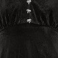 Yumi Black Velvet Skater Dress With Dimante Bow Detail DRES Party Yumi