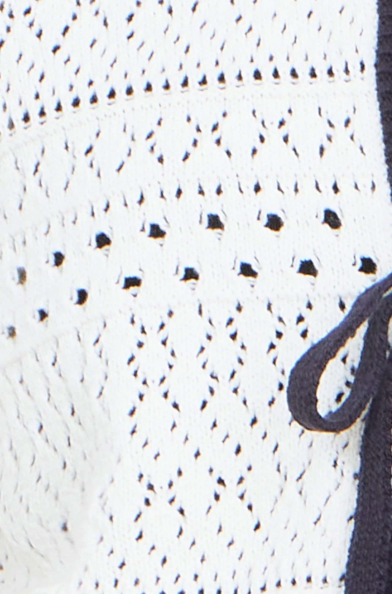 Yumi Ivory Crochet Knitted Cardigan With Peter Pan Collar Knit Cardigan Yumi