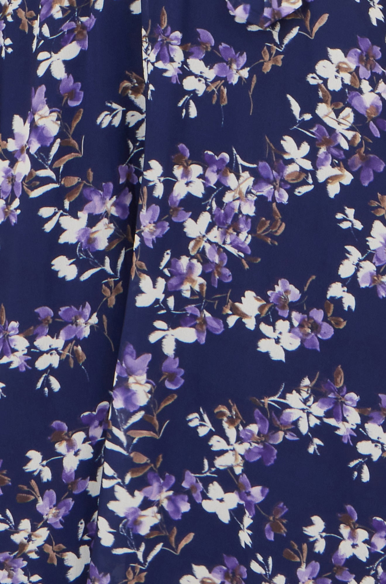 Yumi Navy Blossom Print Midi Skater Dress With Angel Sleeves Dress Occasion Yumi