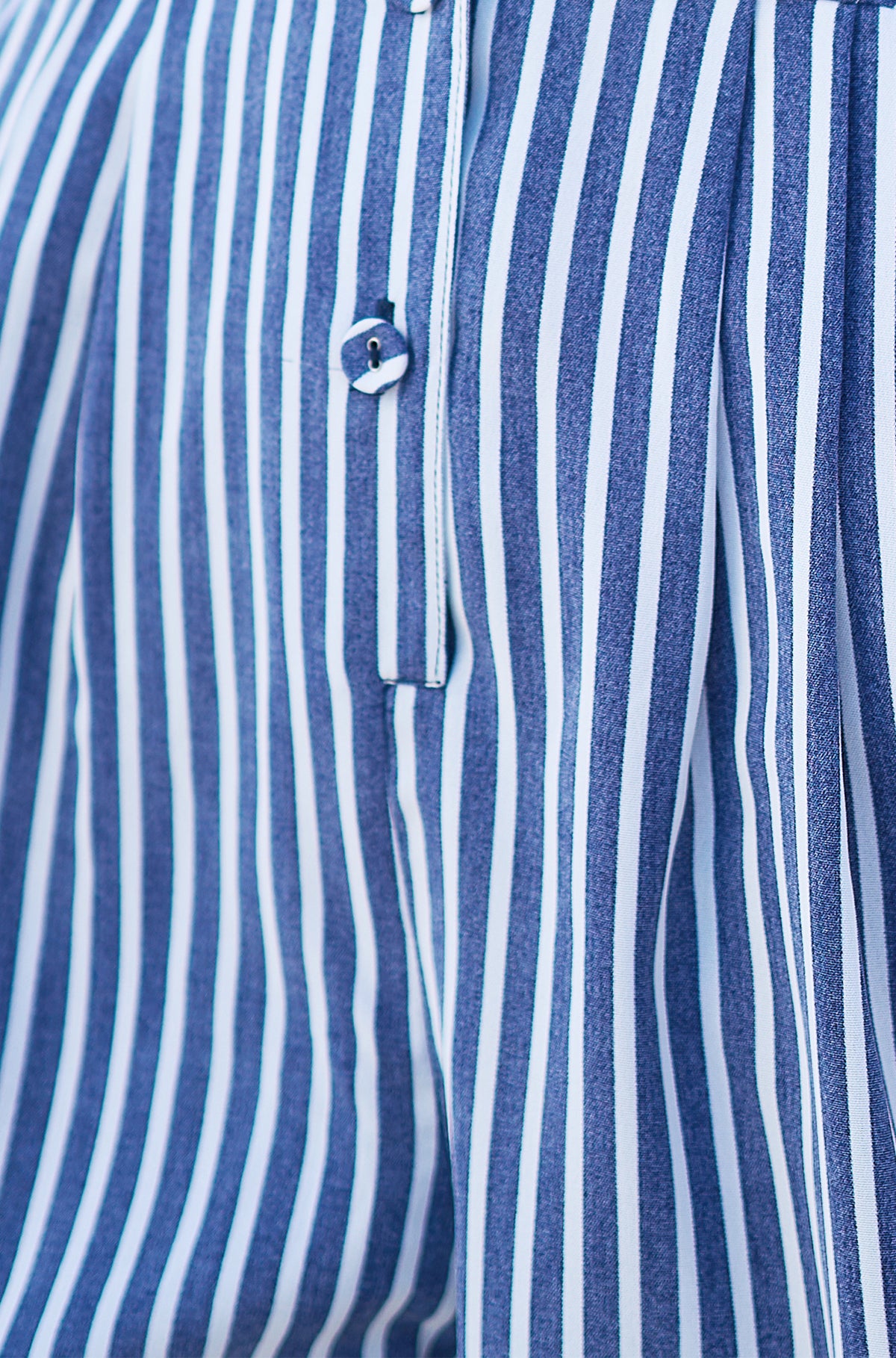 Yumi Blue Stripe Retro Playsuit PLAYSUIT Yumi