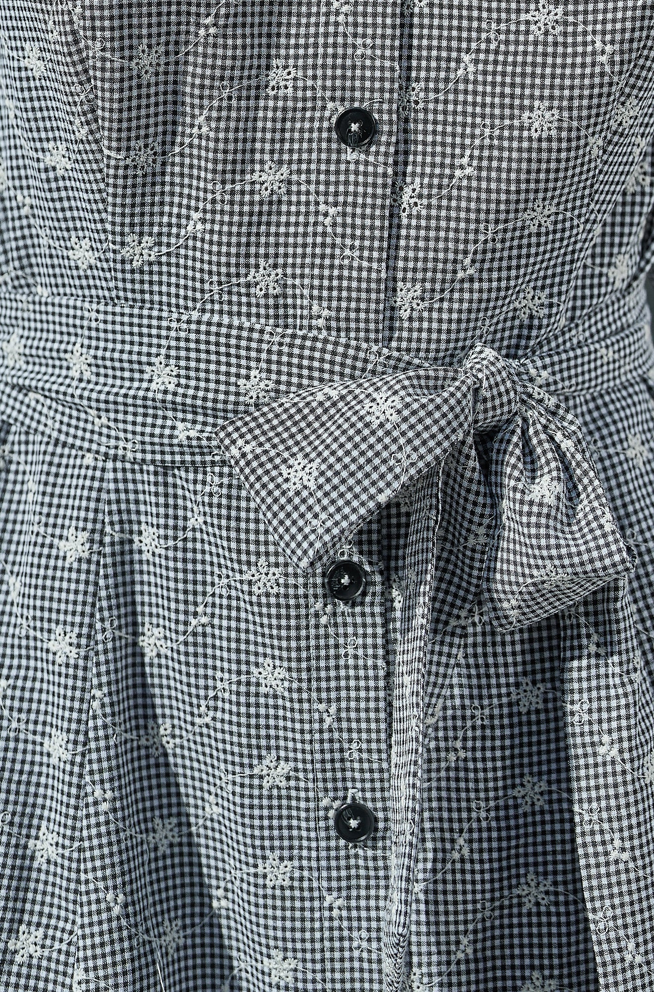 Yumi Black Broderie Anglaise Embroidered Sleeveless Shirt Dress Dress Casual Yumi