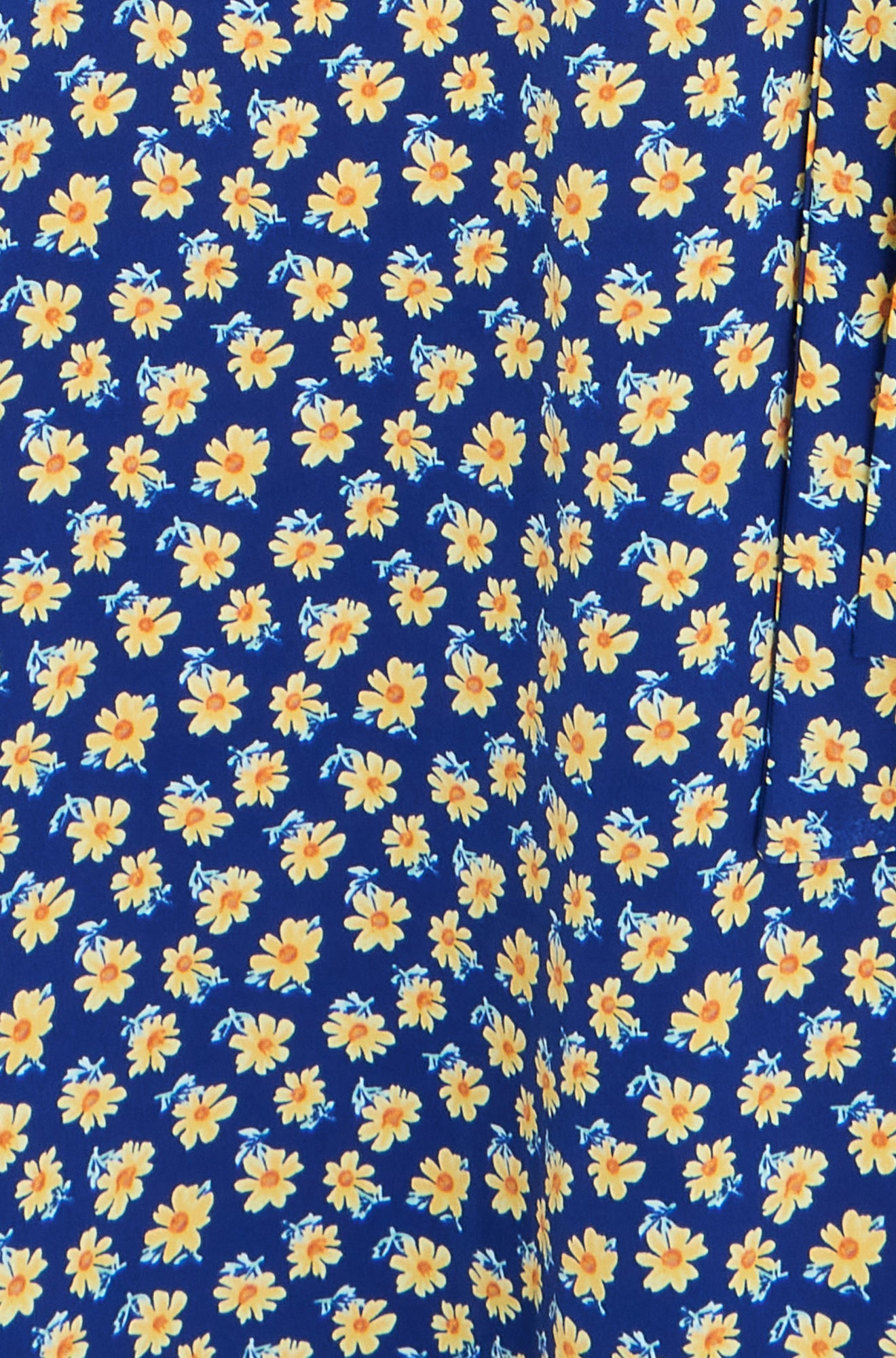 Yumi Navy Floral Midi Shirt Dress Dress Casual Yumi