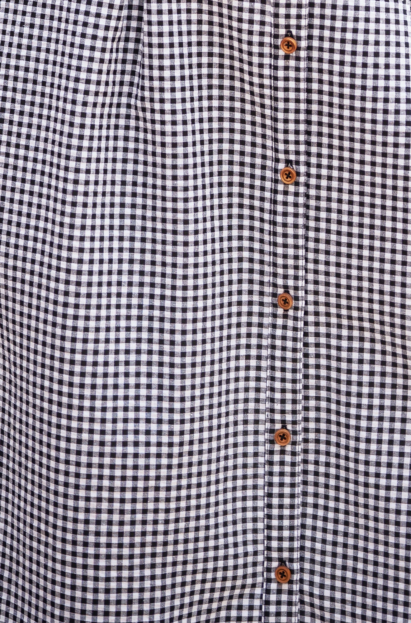 Yumi Black Gingham Relaxed Shirt Dress With Matching Belt Dress Casual Yumi