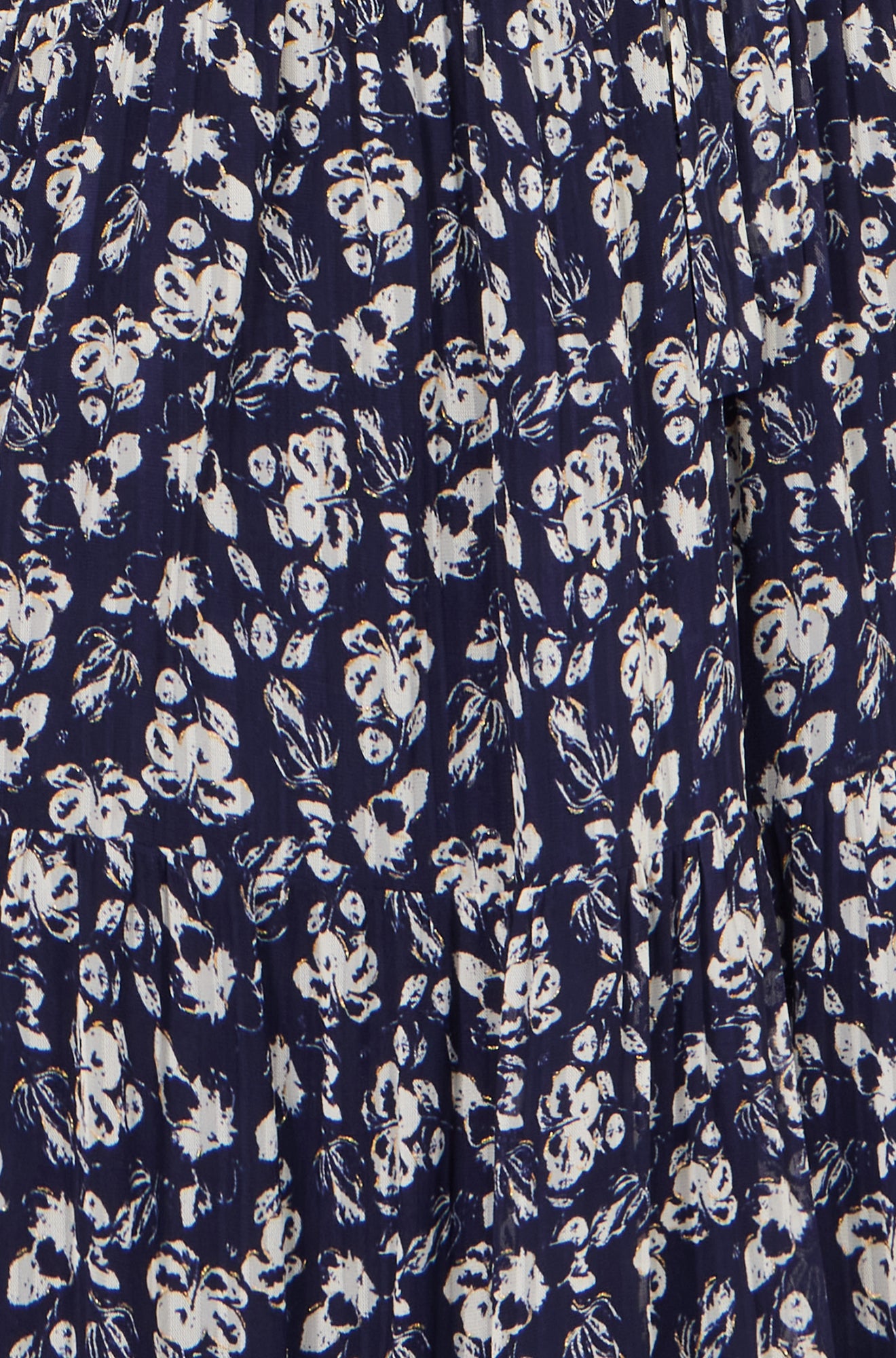 Yumi Navy Floral Mesh Wrap Dress Dress Casual Yumi