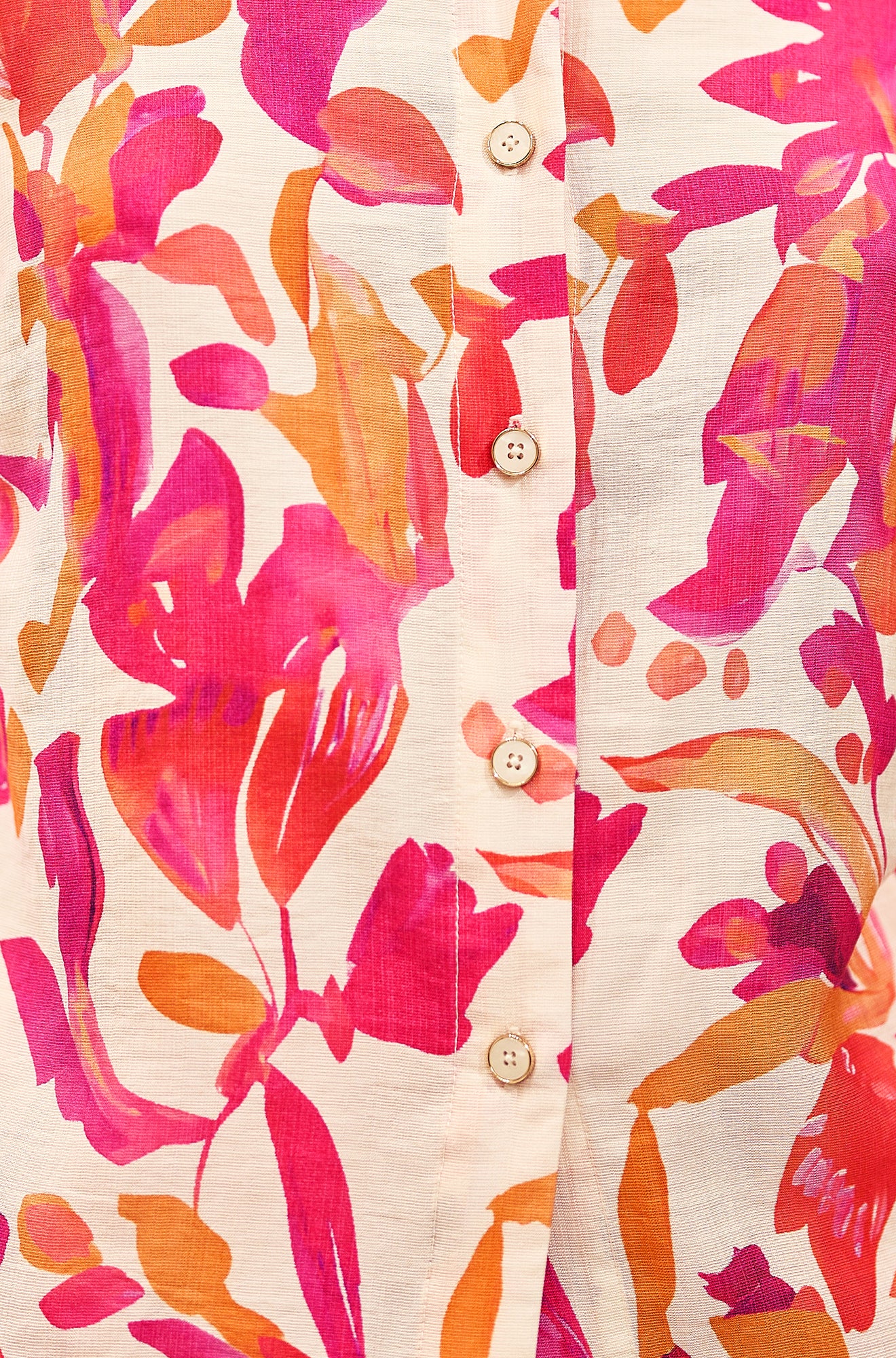 Yumi Pink Abstract Floral Shirt SHIRT Yumi