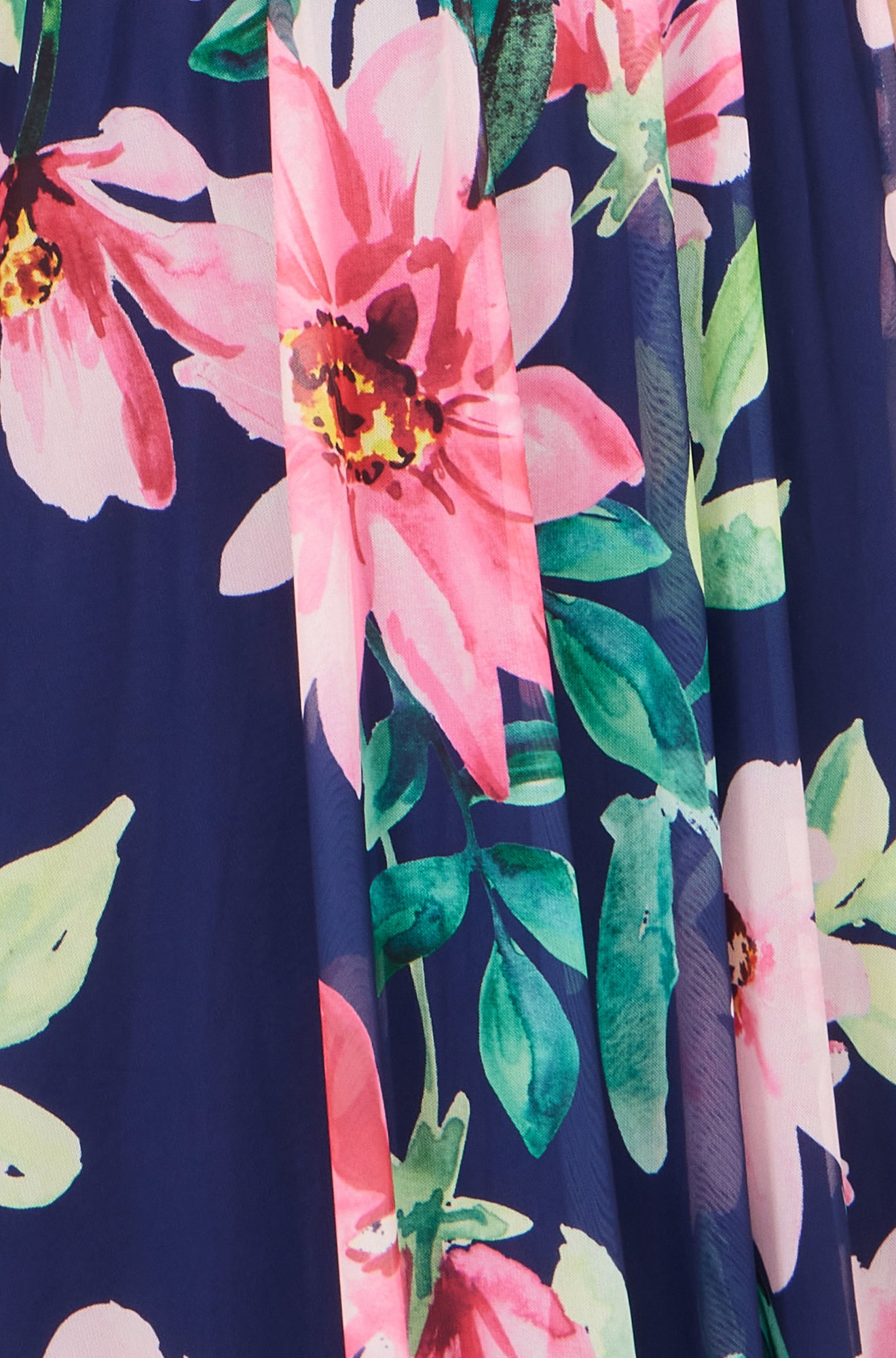 Yumi Navy Mesh Floral Maxi Dress Dress Occasion Yumi