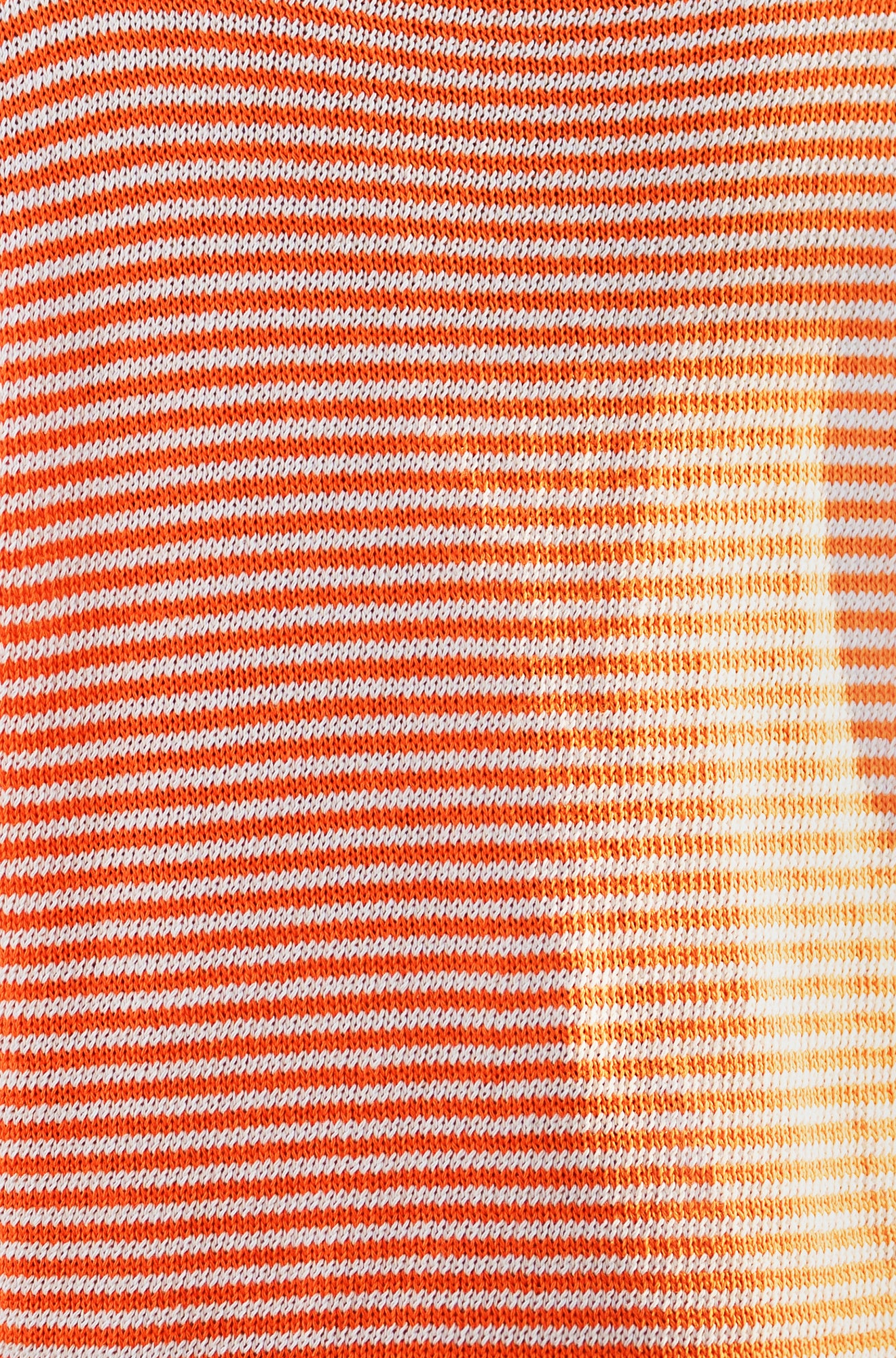 Yumi Orange Knitted Stripe Relaxed Jumper Knit Jumper Yumi