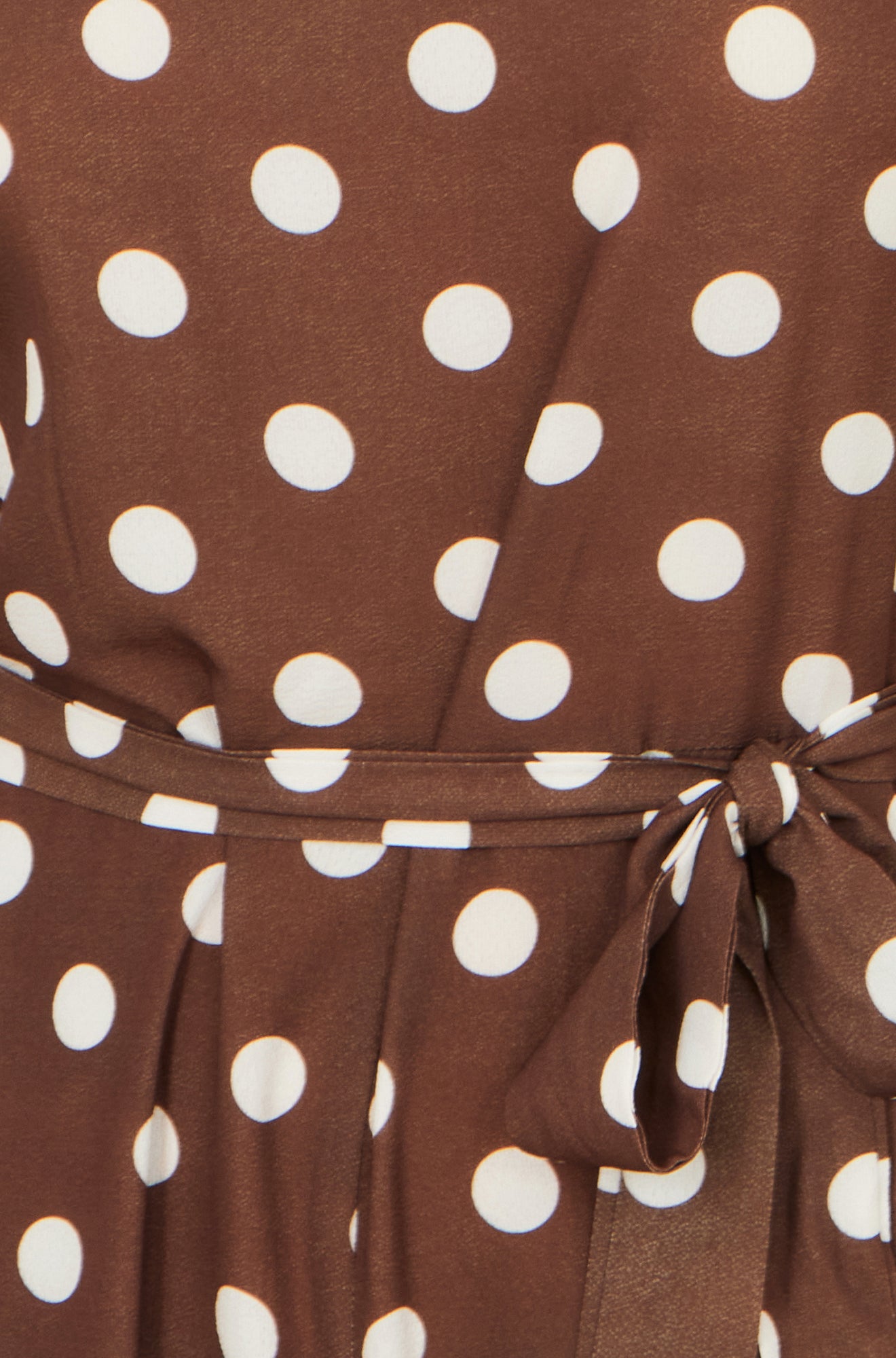 Yumi Brown Polka Dot Culotte Jumpsuit JUMPSUIT Yumi