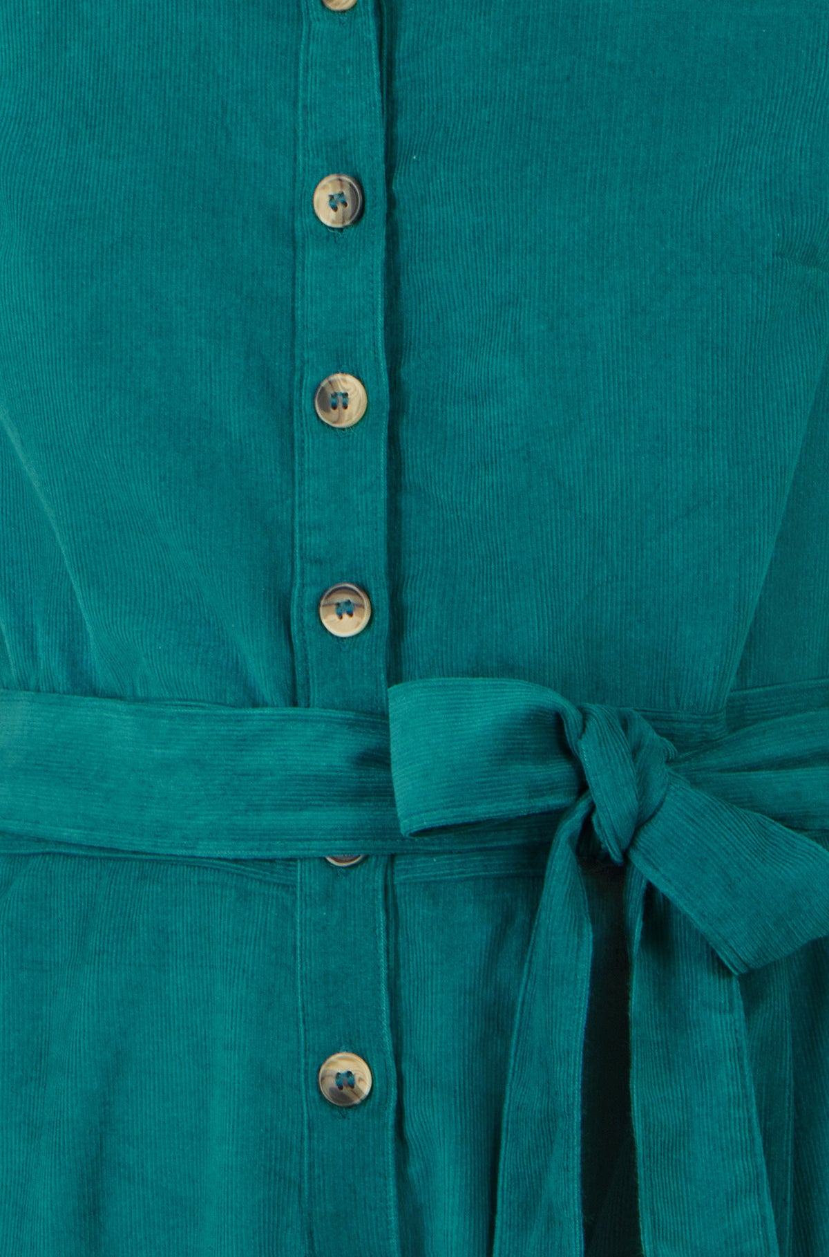 Yumi Teal Cord Relaxed Jumpsuit JUMPSUIT Yumi
