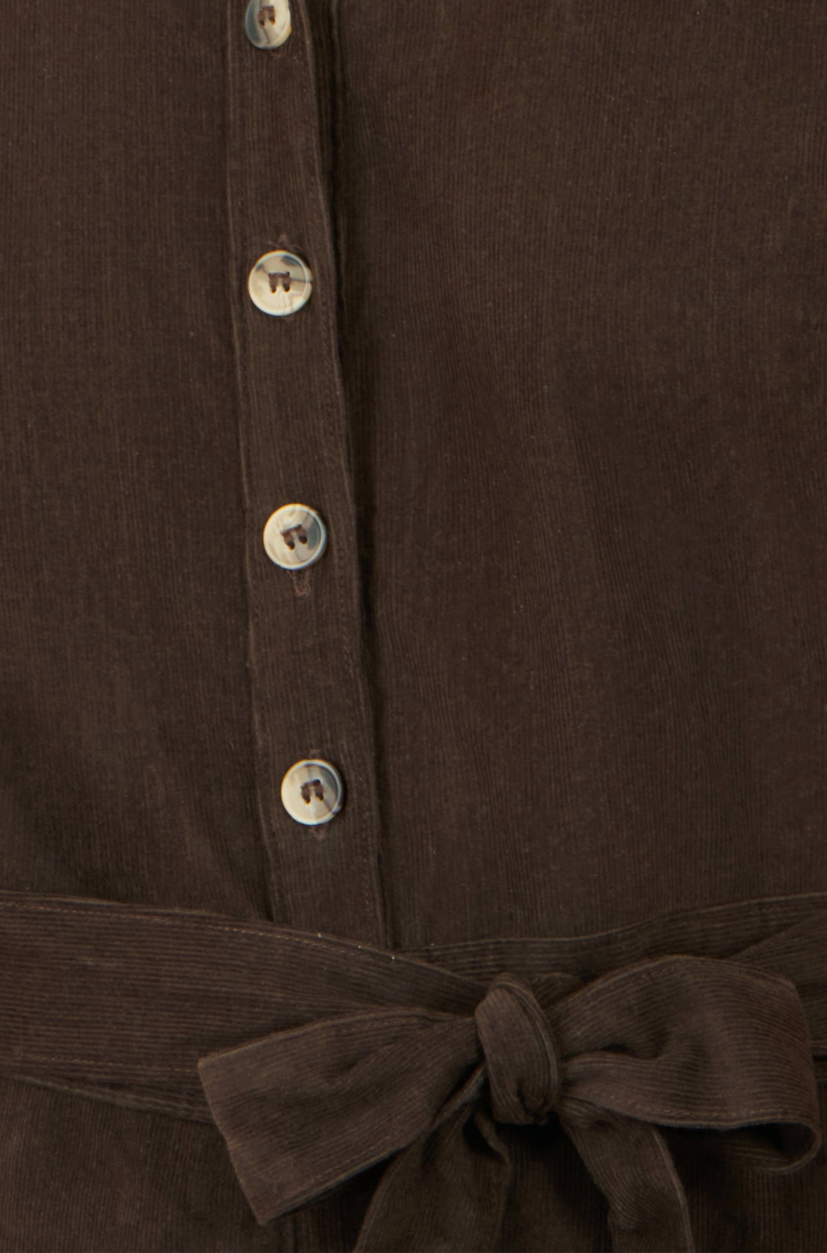 Yumi Brown Cord Relaxed Jumpsuit JUMPSUIT Yumi