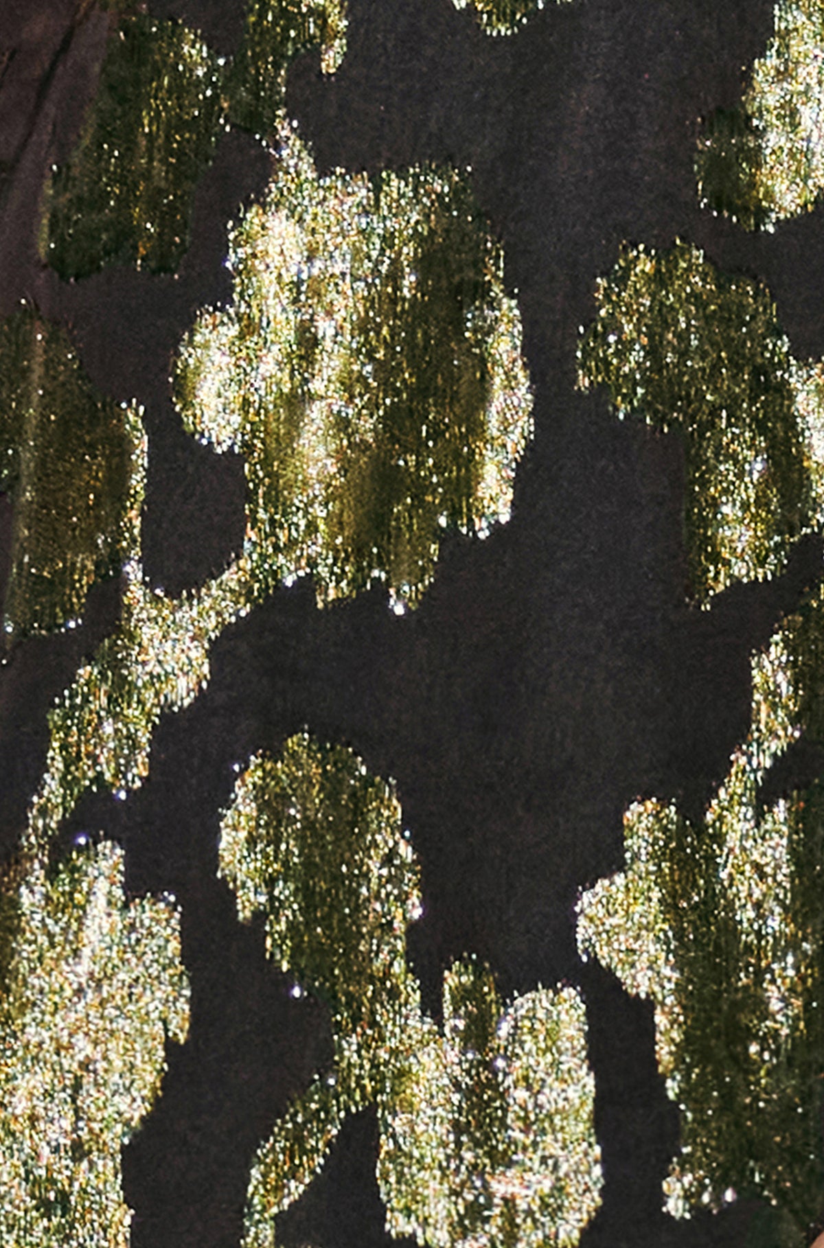 Yumi Gold Metallic Abstract Floral Tunic Dress Party Yumi