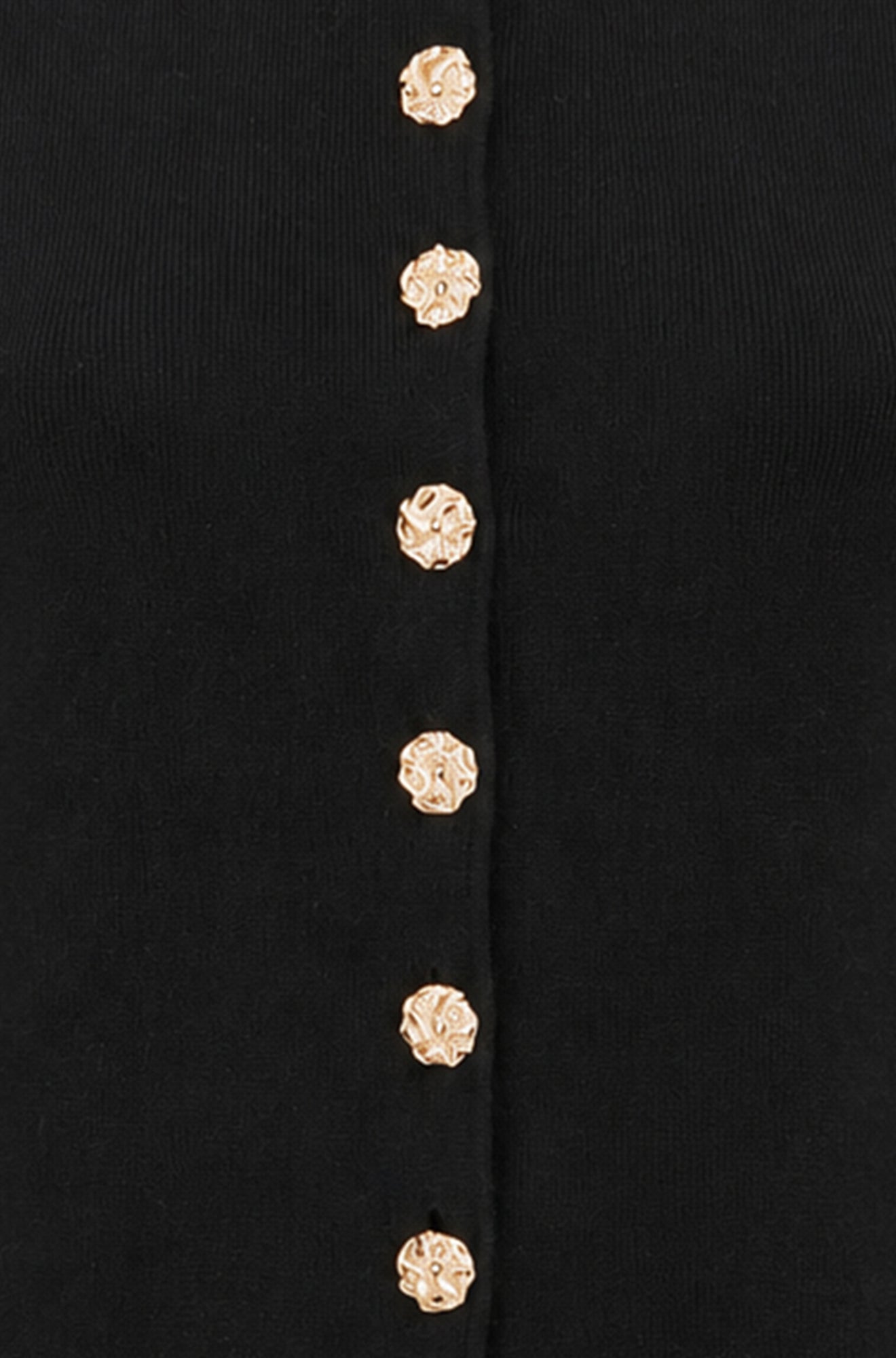 Yumi Black Knitted Fitted Peplum Cardigan Knit Cardigan Yumi