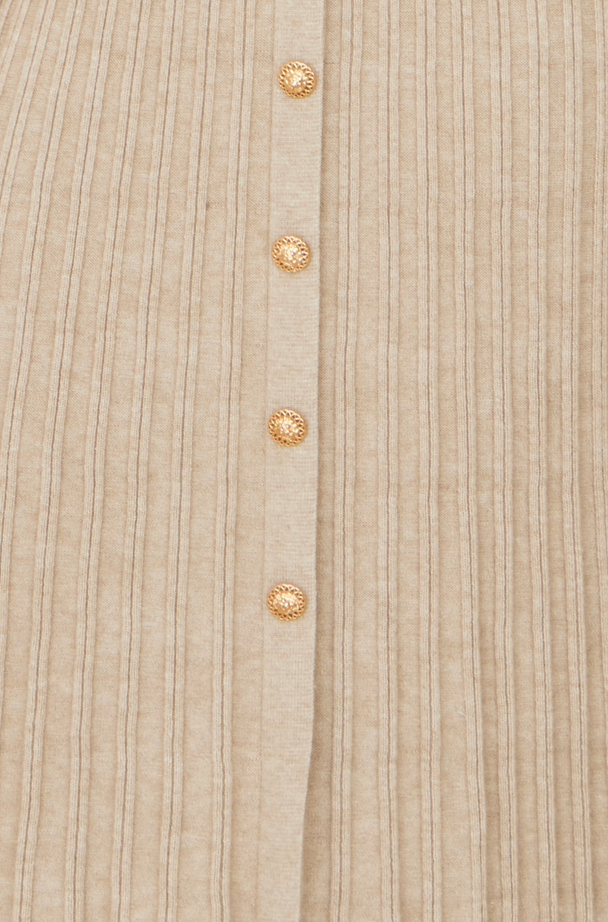 Yumi Beige Viscose Knitted Midi Ribbed Dress Knit Dress Yumi