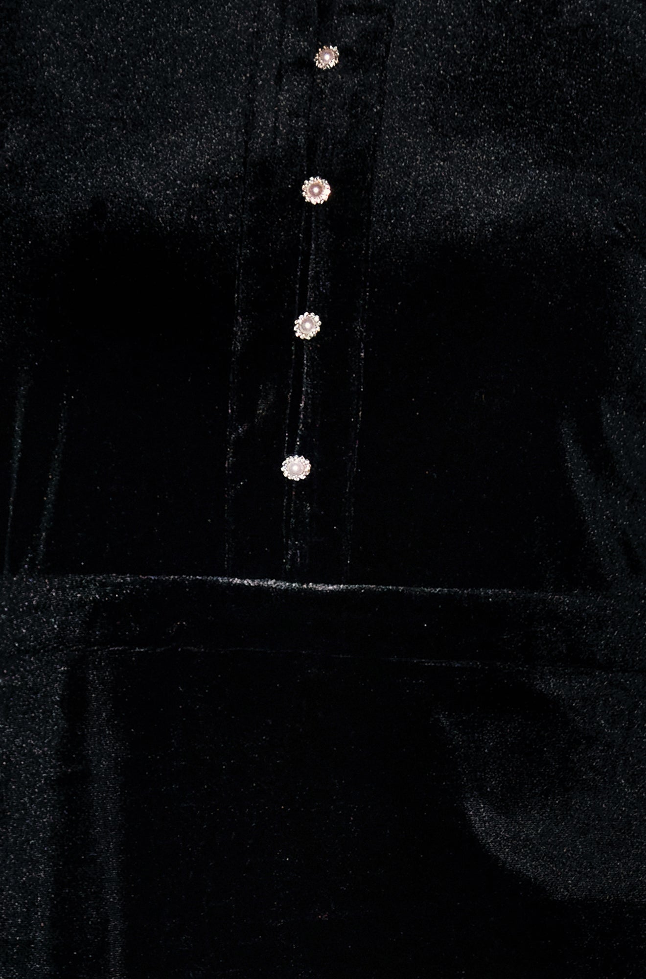 Yumi Black Velvet Mini Dress With Contrast Sleeves Dress Party Yumi