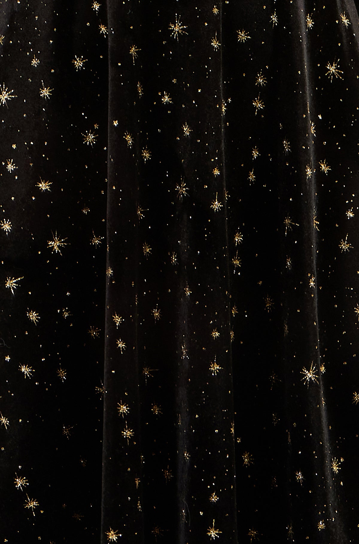 Yumi Black Velvet Skater Dress With Foil Star Print Dress Party Yumi