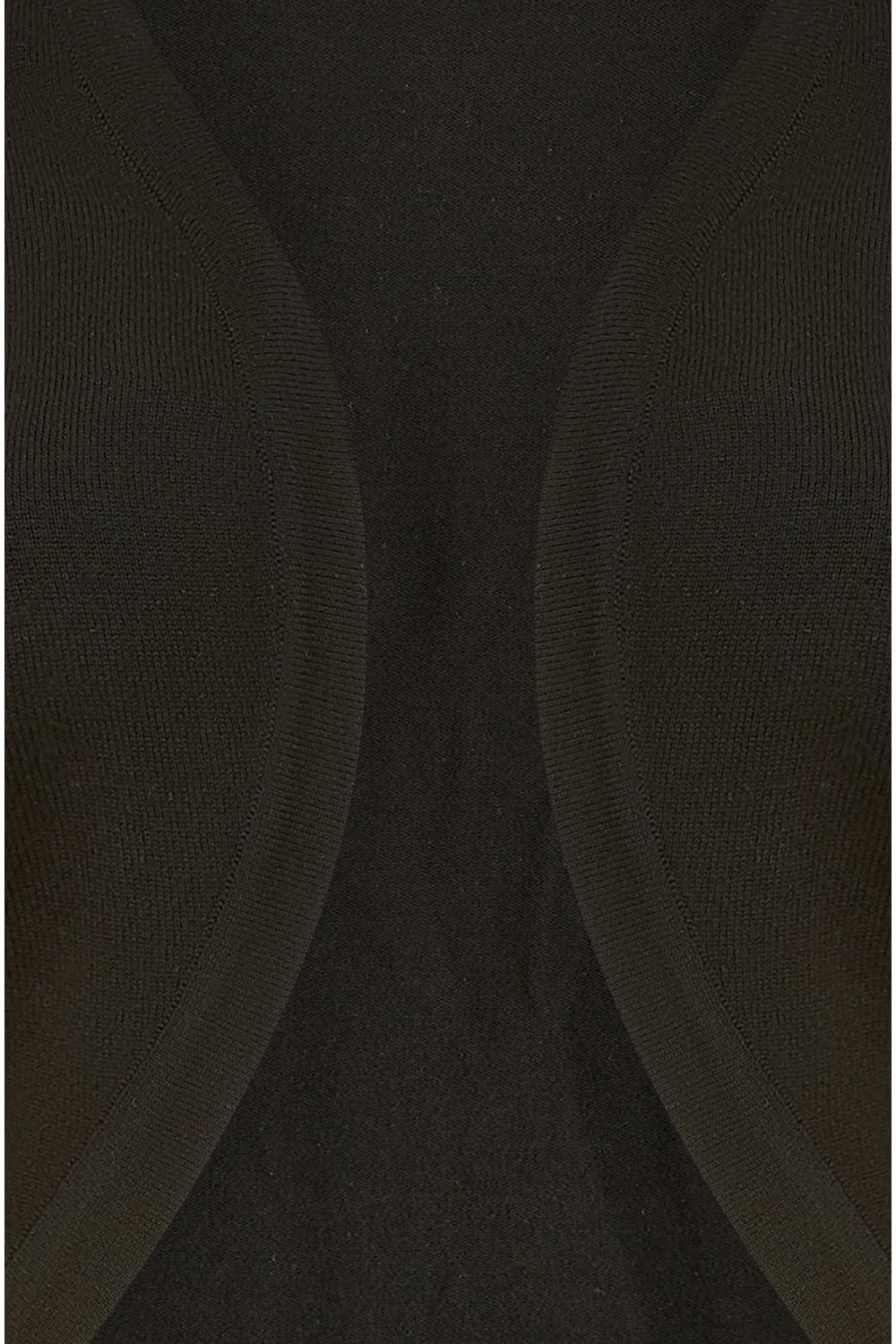 Yumi Black Knitted Curve Bolero Yumi