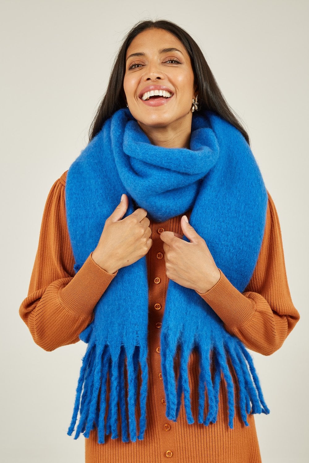 Yumi Blue Soft Touch Scarf Yumi