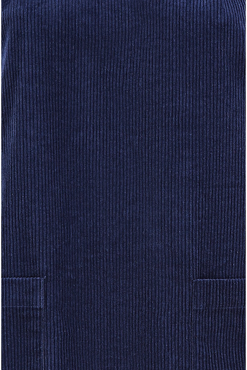 Yumi Navy Cord Tunic Dress With 3/4 Sleeves And Pockets Yumi