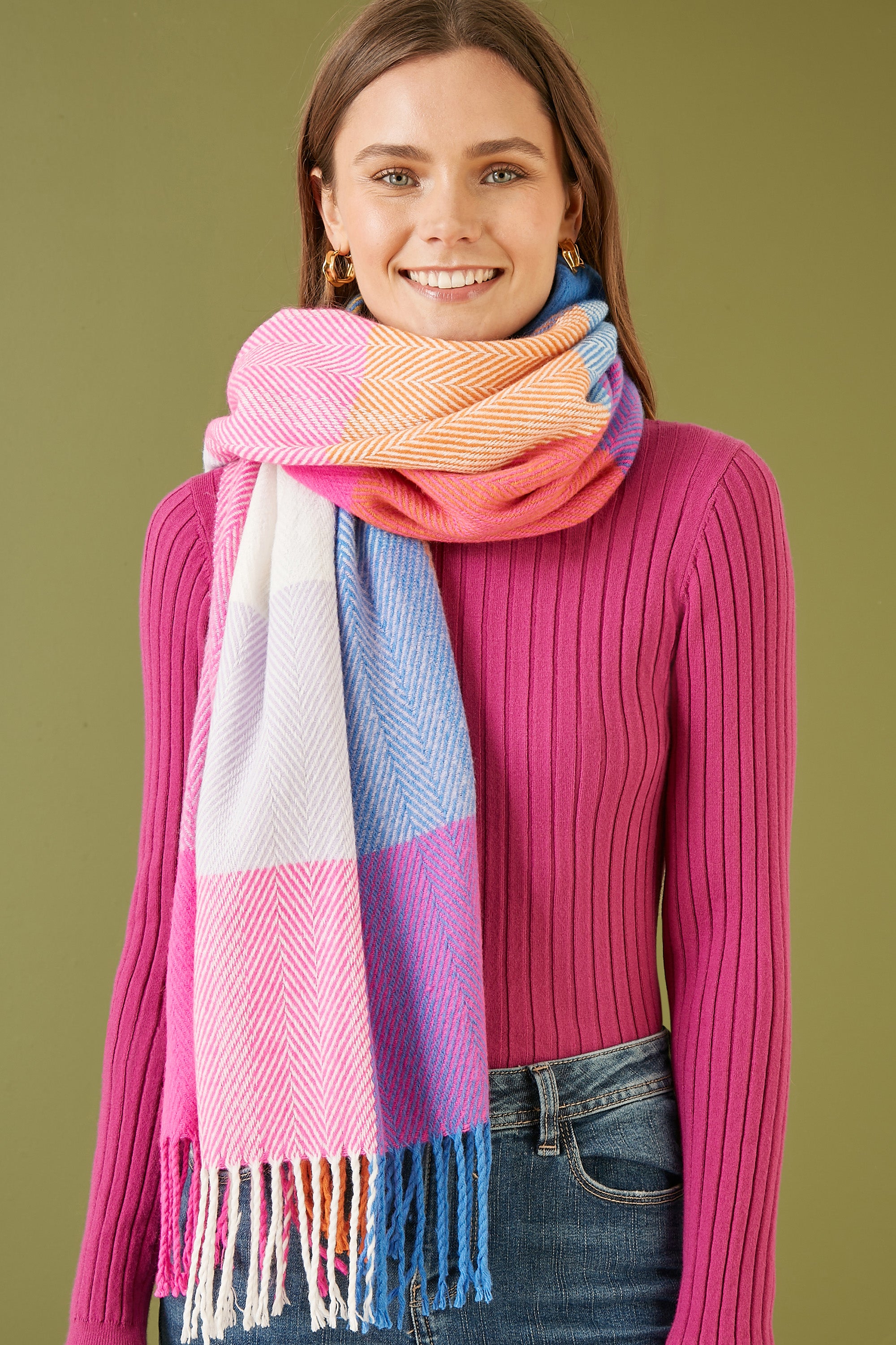 Herringbone Oversize Scarf