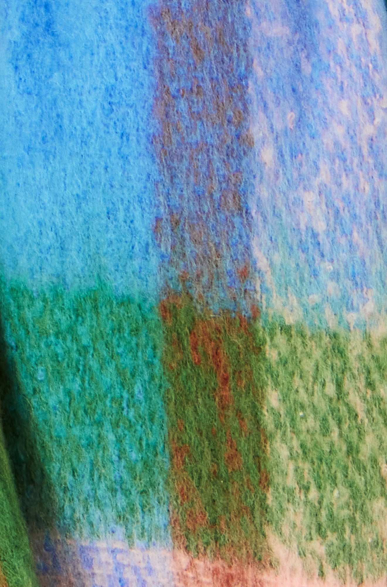 Yumi Blue And Pink Check Soft Scarf ACC SCARF Yumi