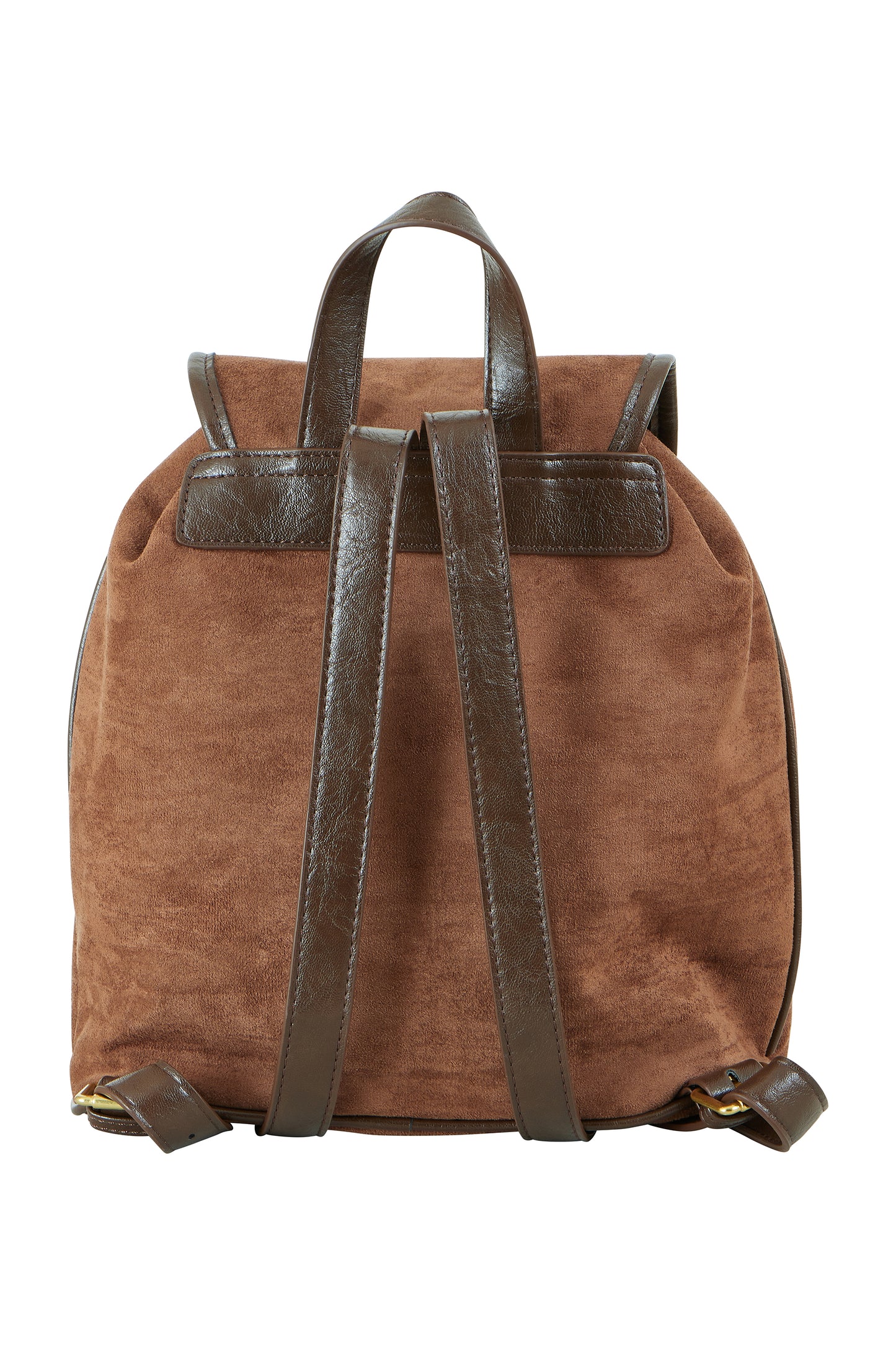 Yumi Tan Faux Suede Pocket Rucksack ACC BAGS Yumi