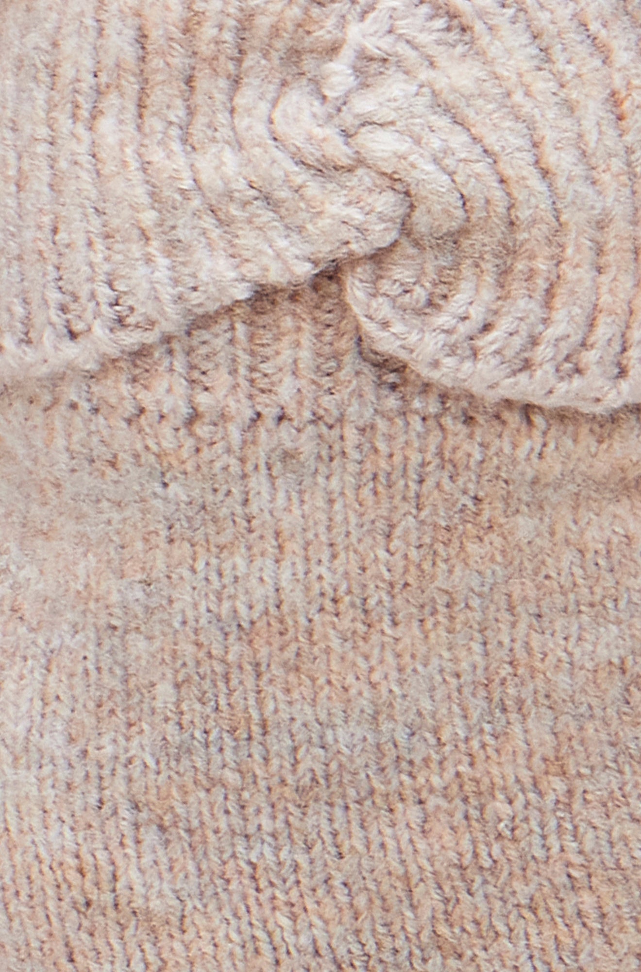 Yumi Oatmeal Twist Bow Gloves ACC GLOVES Yumi