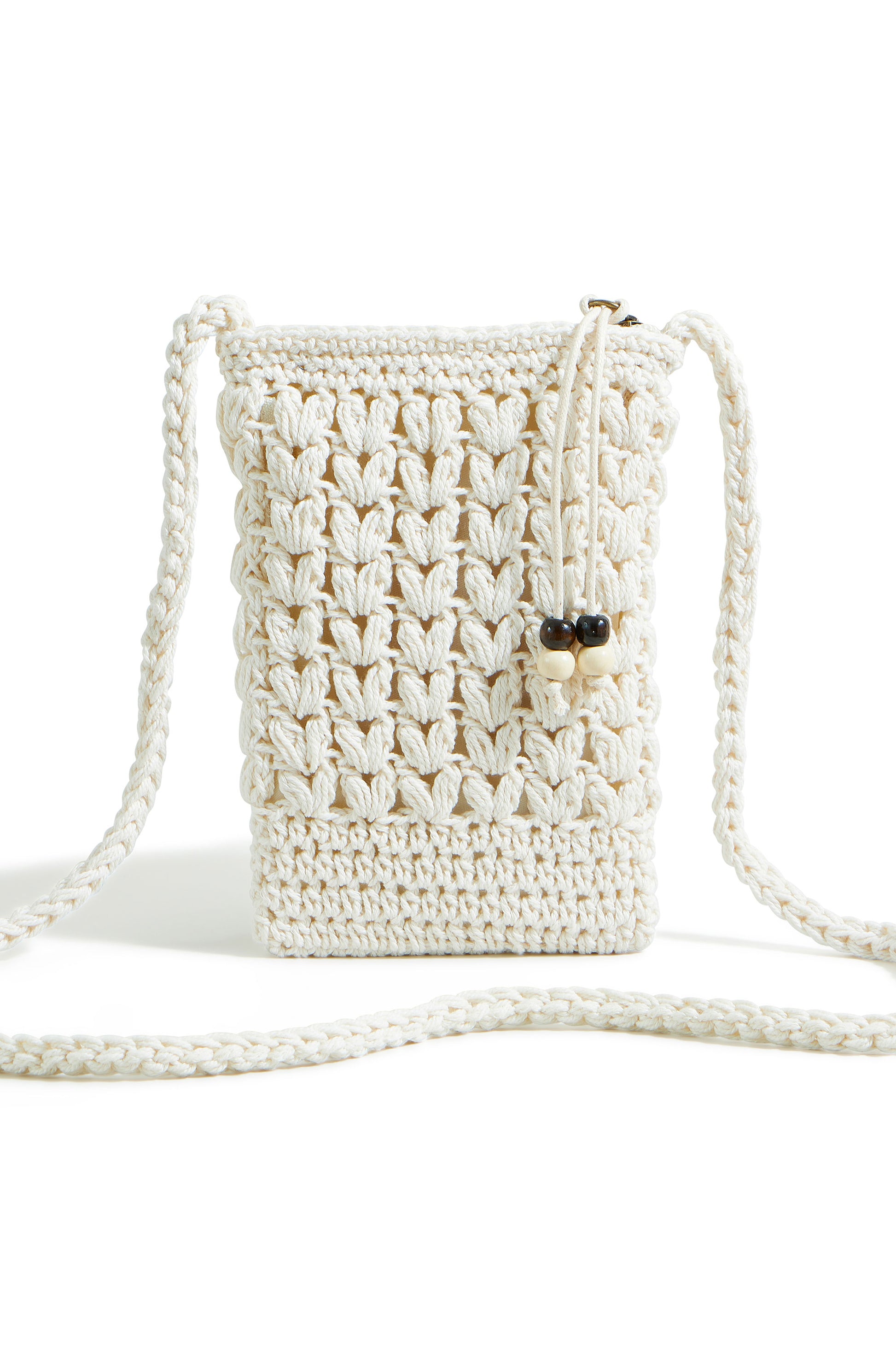 Yumi Ivory Crochet Small Cross Body ACC BAGS Yumi