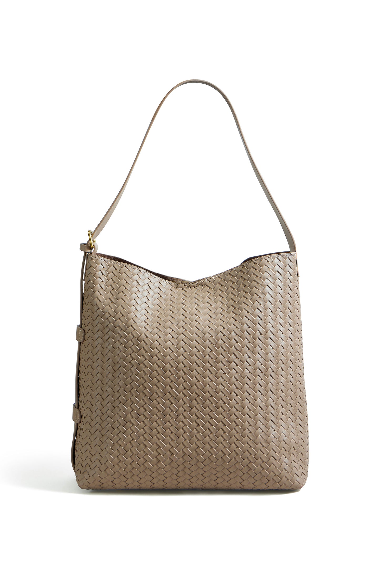 Yumi Stone Woven Shoulder Bag With Detachable Inside Purse ACC BAGS Yumi