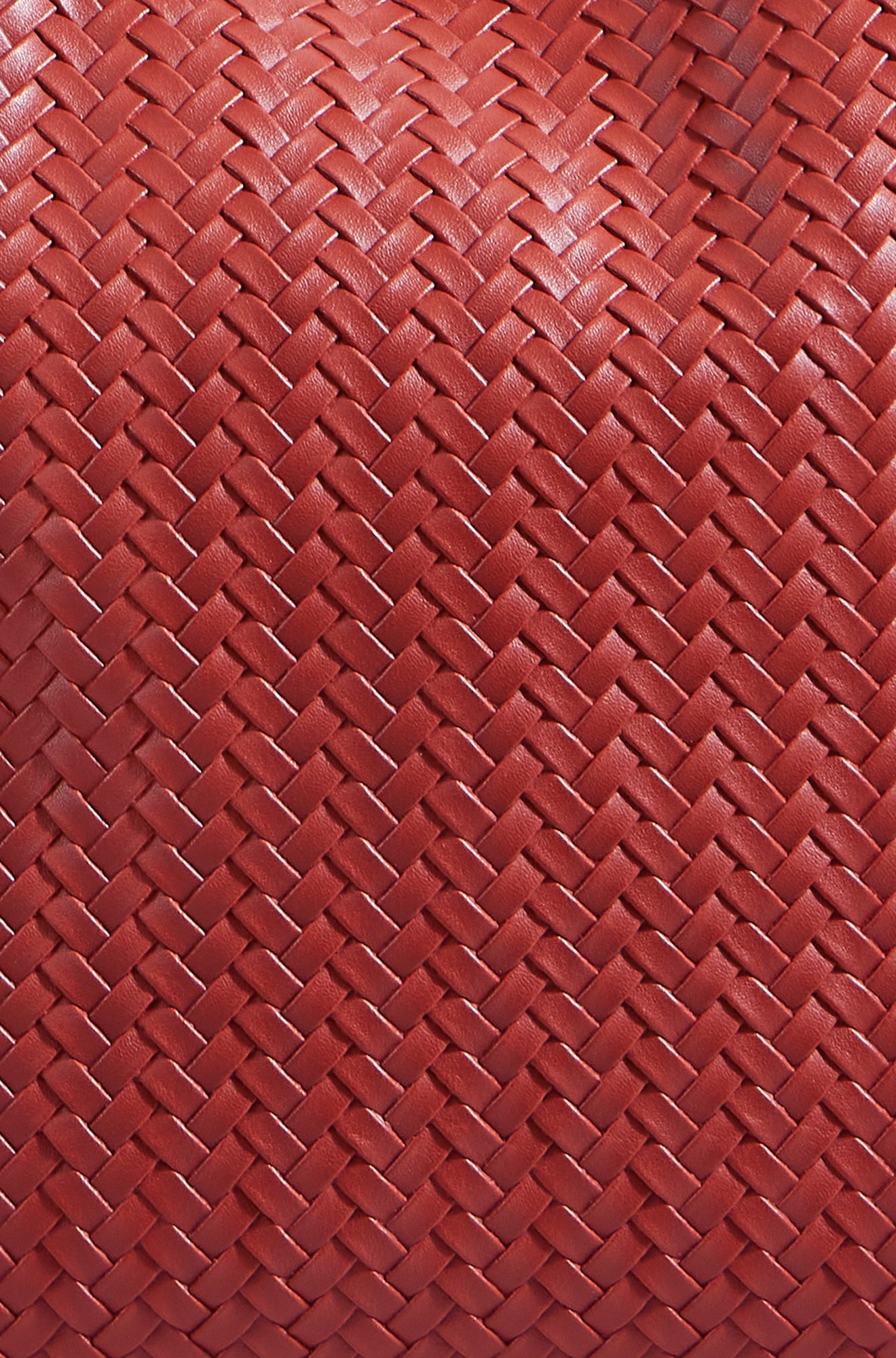 Yumi Red Woven Shoulder Bag With Detachable Inside Purse