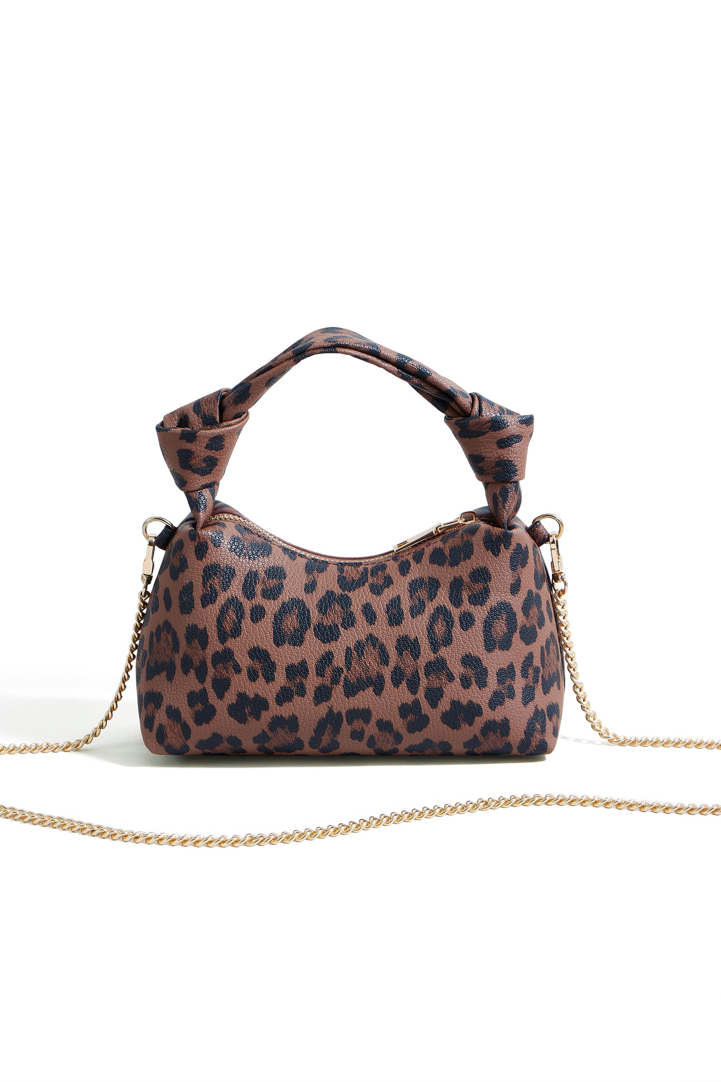 Yumi Brown Leopard Small Shoulder Bag ACC BAGS Yumi