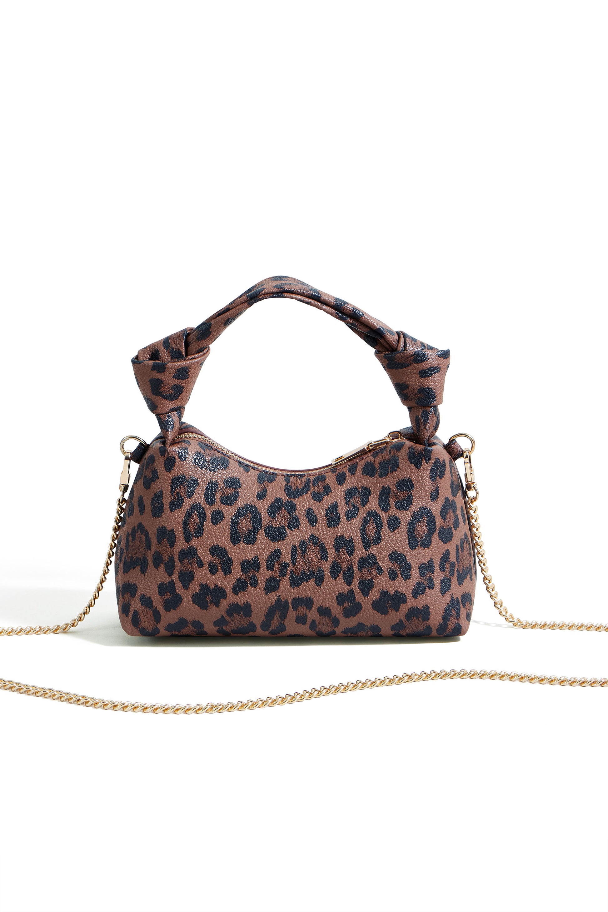 Yumi Brown Leopard Small Shoulder Bag ACC BAGS Yumi