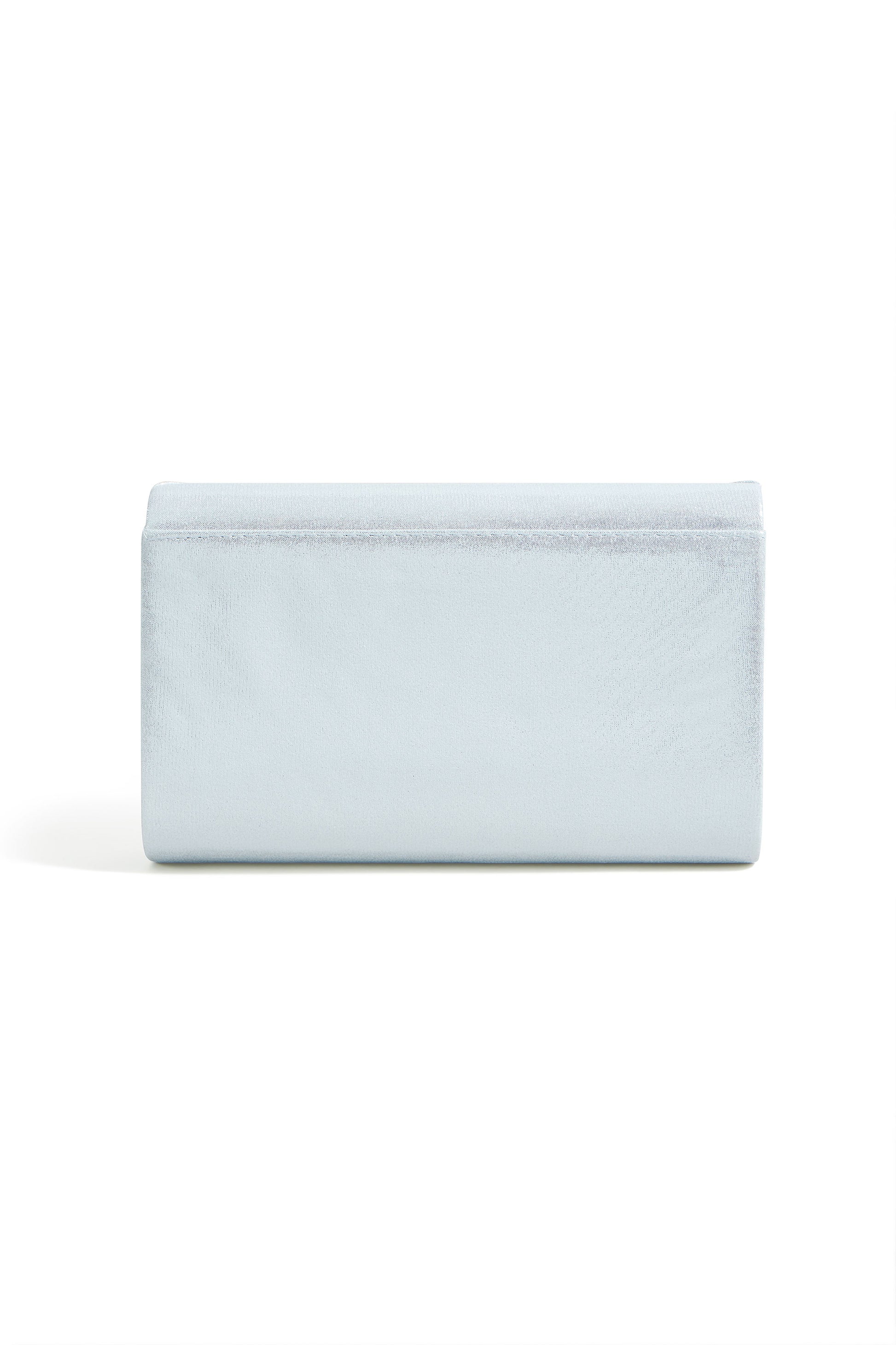 Yumi Silver Shimmer Envelope Clutch Bag ACC BAGS Yumi