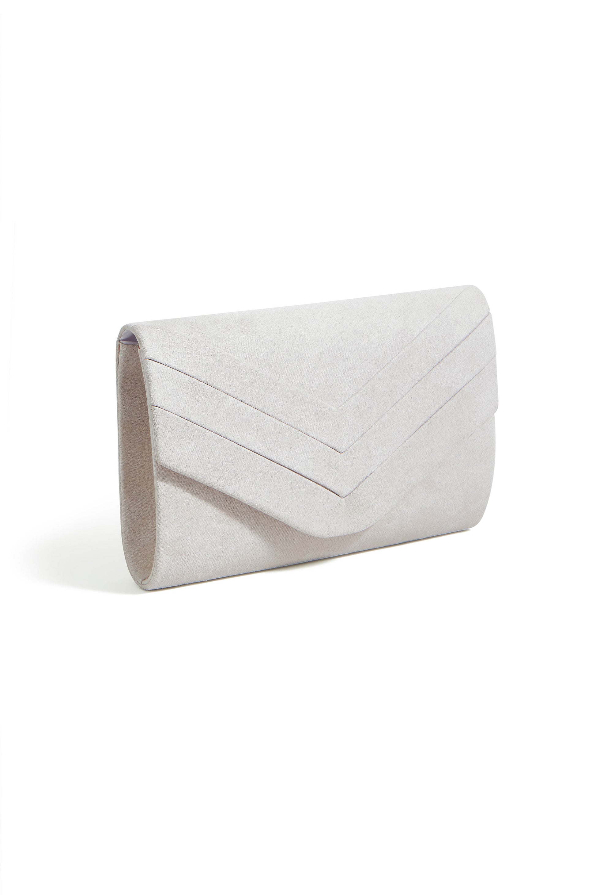 Yumi Ivory Shimmer Envelope Clutch Bag ACC BAGS Yumi