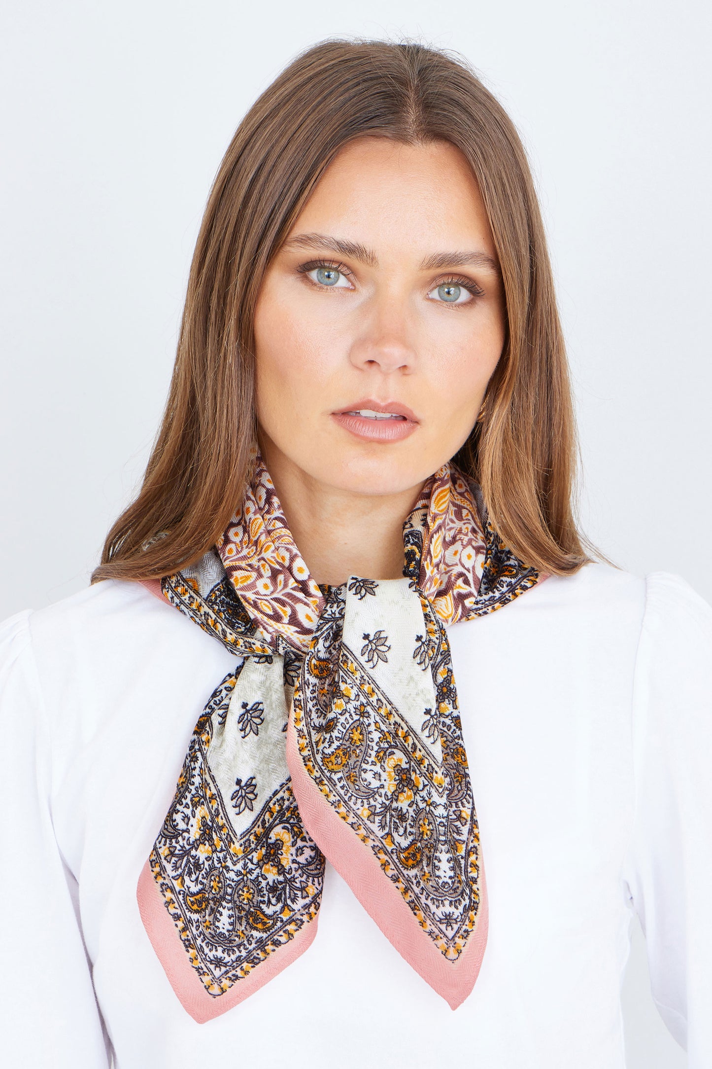 Yumi Multicolour Paisley Viscose Placement Scarf ACC SCARF Yumi