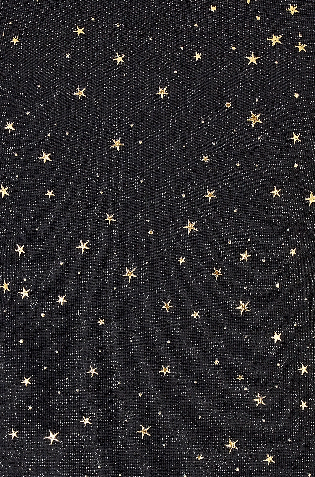 Yumi Black Mesh Star Print Long Sleeve Top Tops Yumi