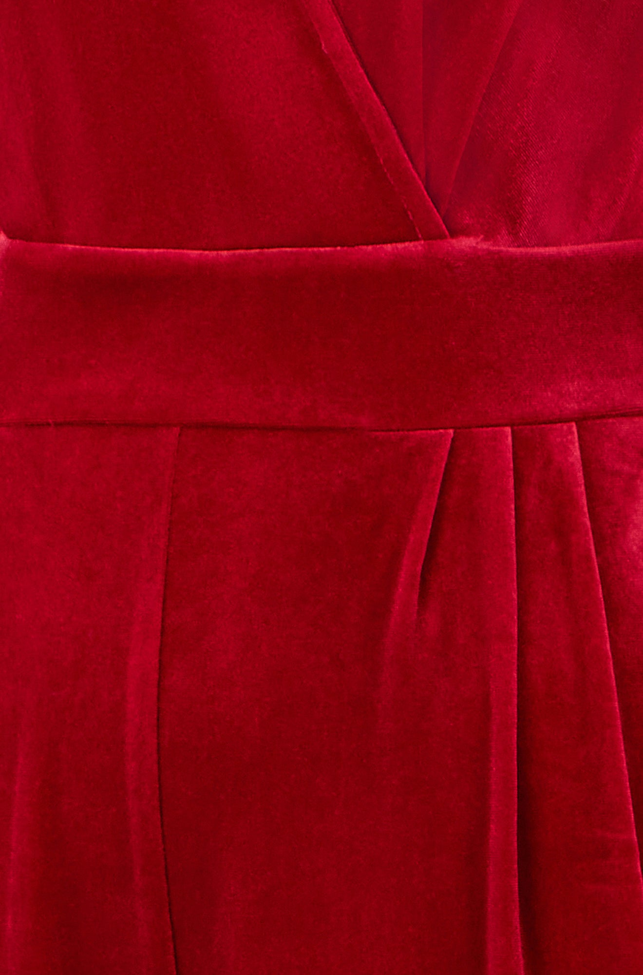 Yumi Red Jumpsuit With Angel Sleeves JUMPSUIT Yumi