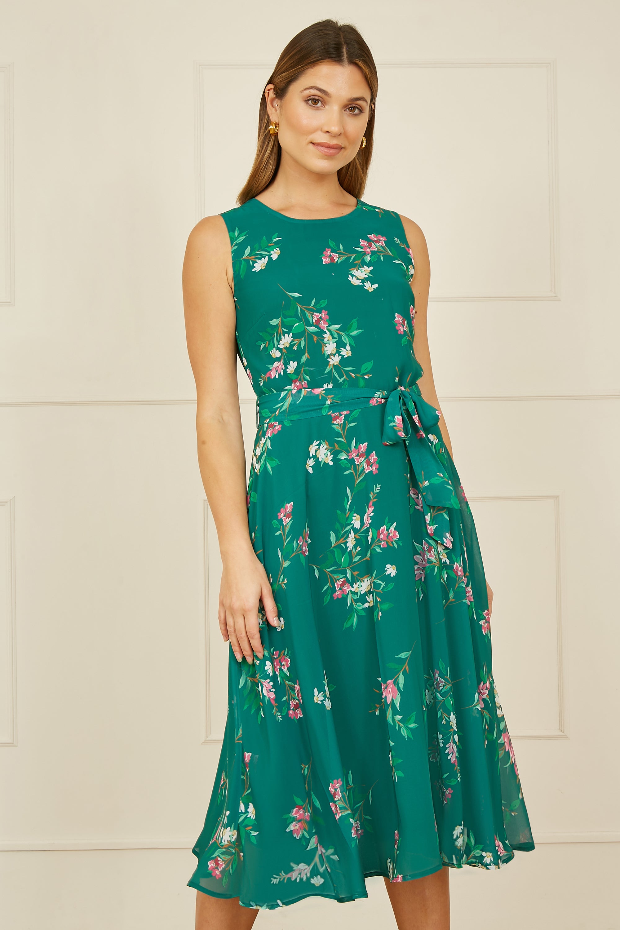 Daisy Print Skater Dress