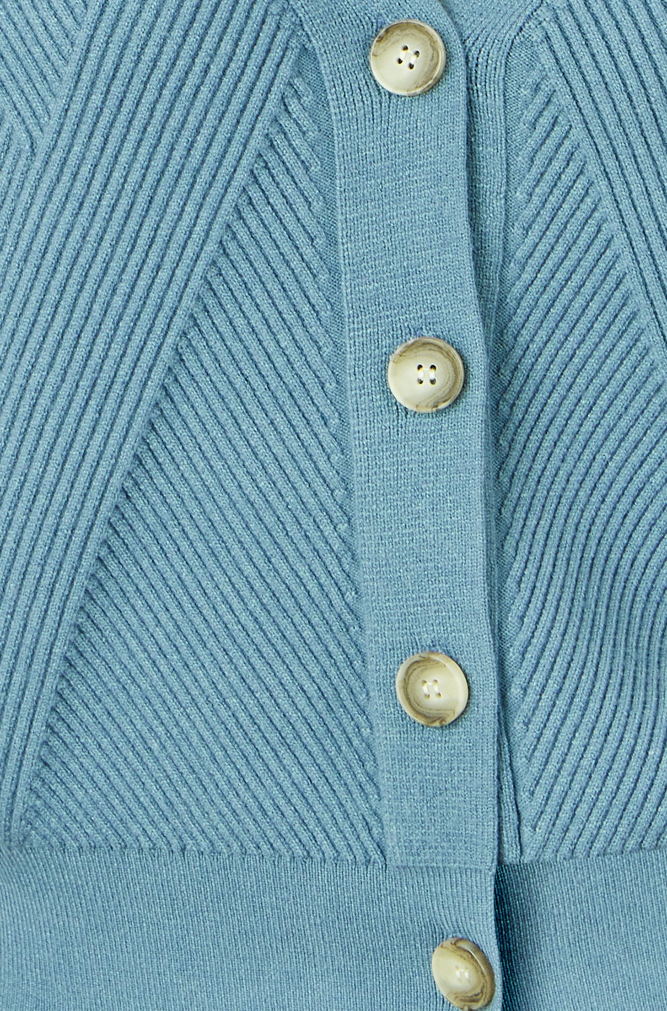 Yumi Blue Relaxed Fit Cardigan With Stitch Detail Knit Cardigan Yumi