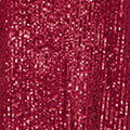 Yumi Burgundy Sequin Top With Sheer Sleeves And Cut Out Back Top Yumi
